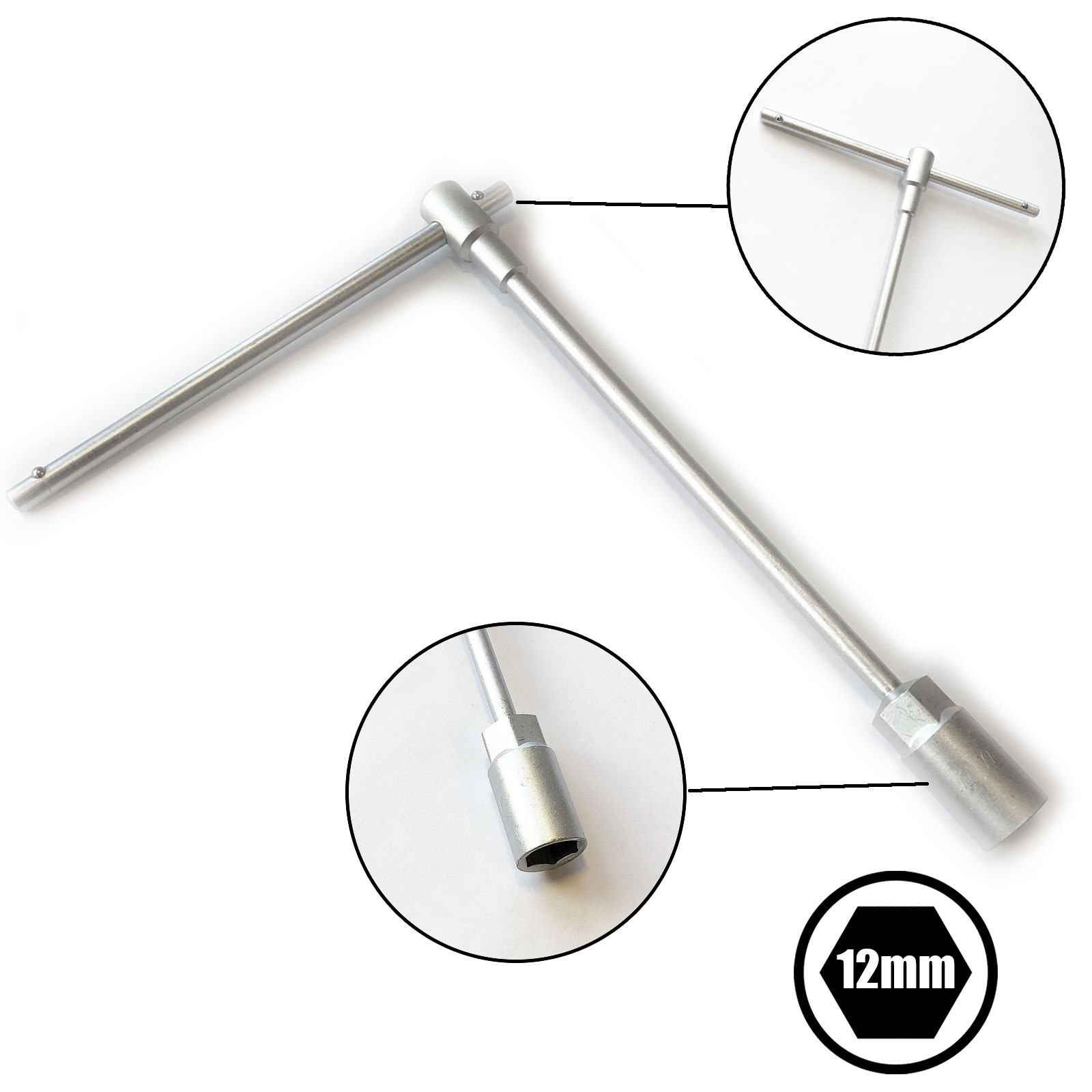 12mm T Bar Long Sliding Socket T Handle Spinner Bar Wrench EBay