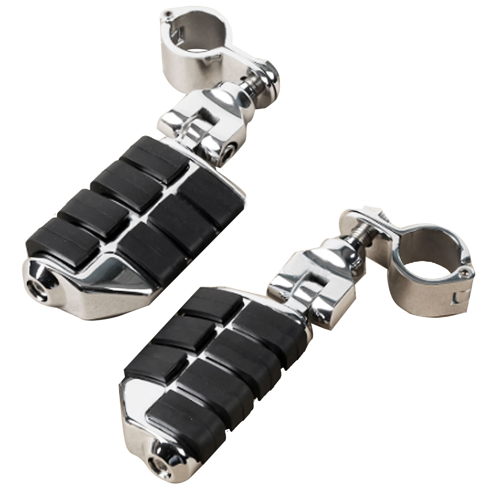 Universal Motorcycle 30mm Engine Crash Bar Clamp On Rubber Cruiser