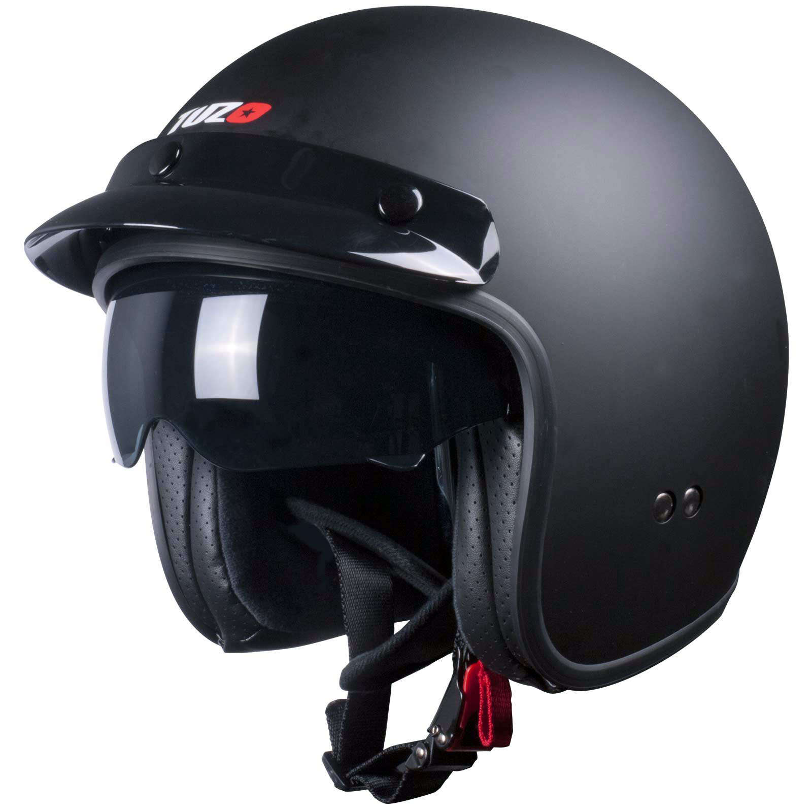 Tuzo Pilot Open Face Scooter City Moped Motorbike Motorcycle Road Crash