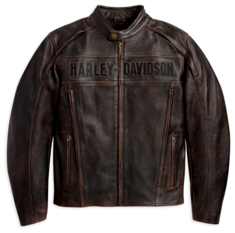 Harley Davidson Mens Roadway Leather Jacket Brown Large Harley Davidson Mens Roadway Leather Jacket Brown Large