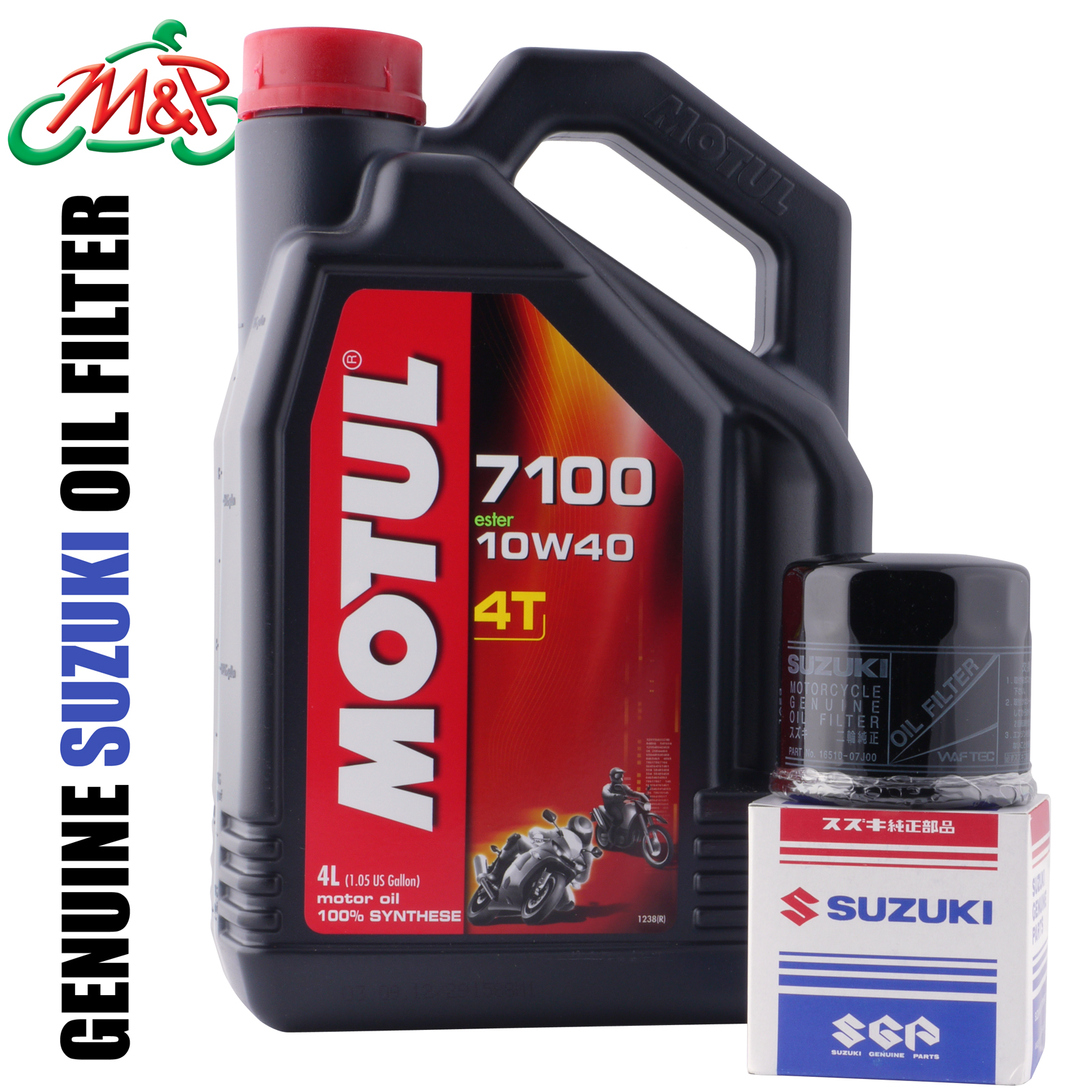 Genuine GSX R 1000 L2 2012 Filter And Motul 7100 10w40 4L Oil EBay