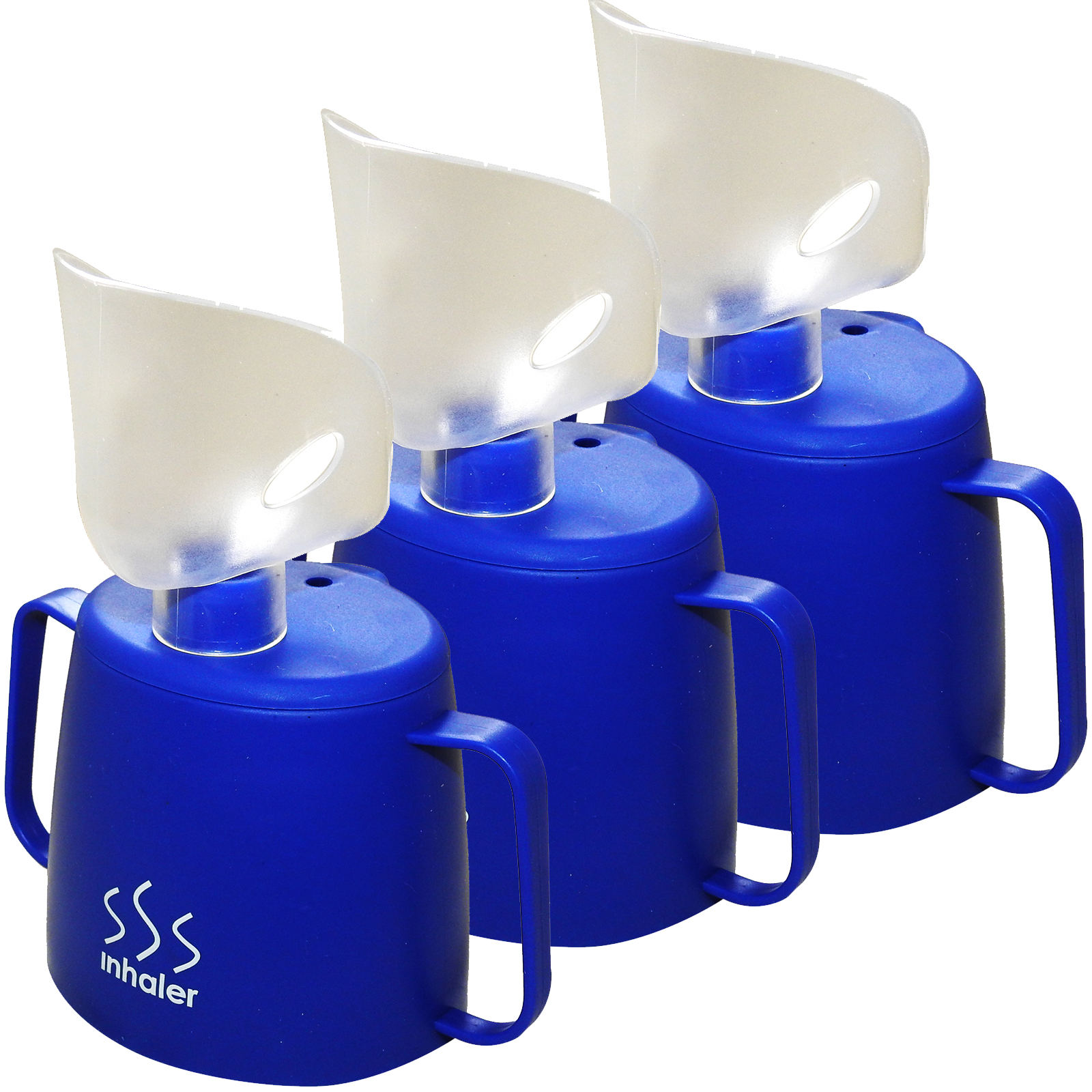 Medisure Healthcare Blocked Throat Nose Nasal Steam Inhaler Mask Cup Triple Pack eBay