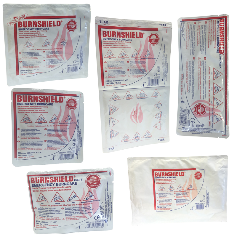Burnshield Emergency First Aid Burn Care Cooling Soothing Sterile Gel
