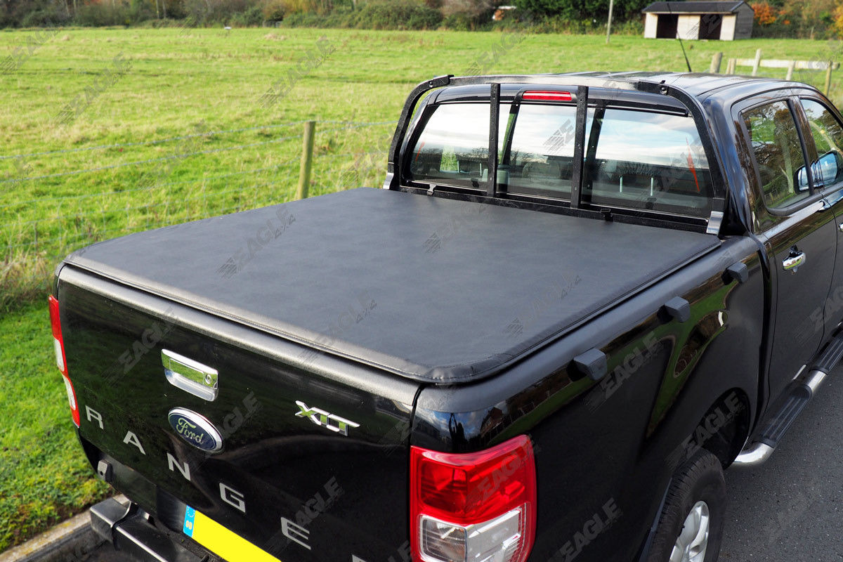 Ford Ranger T6 Super Cab Soft Roll Up Tonneau Cover 2012 Onwards