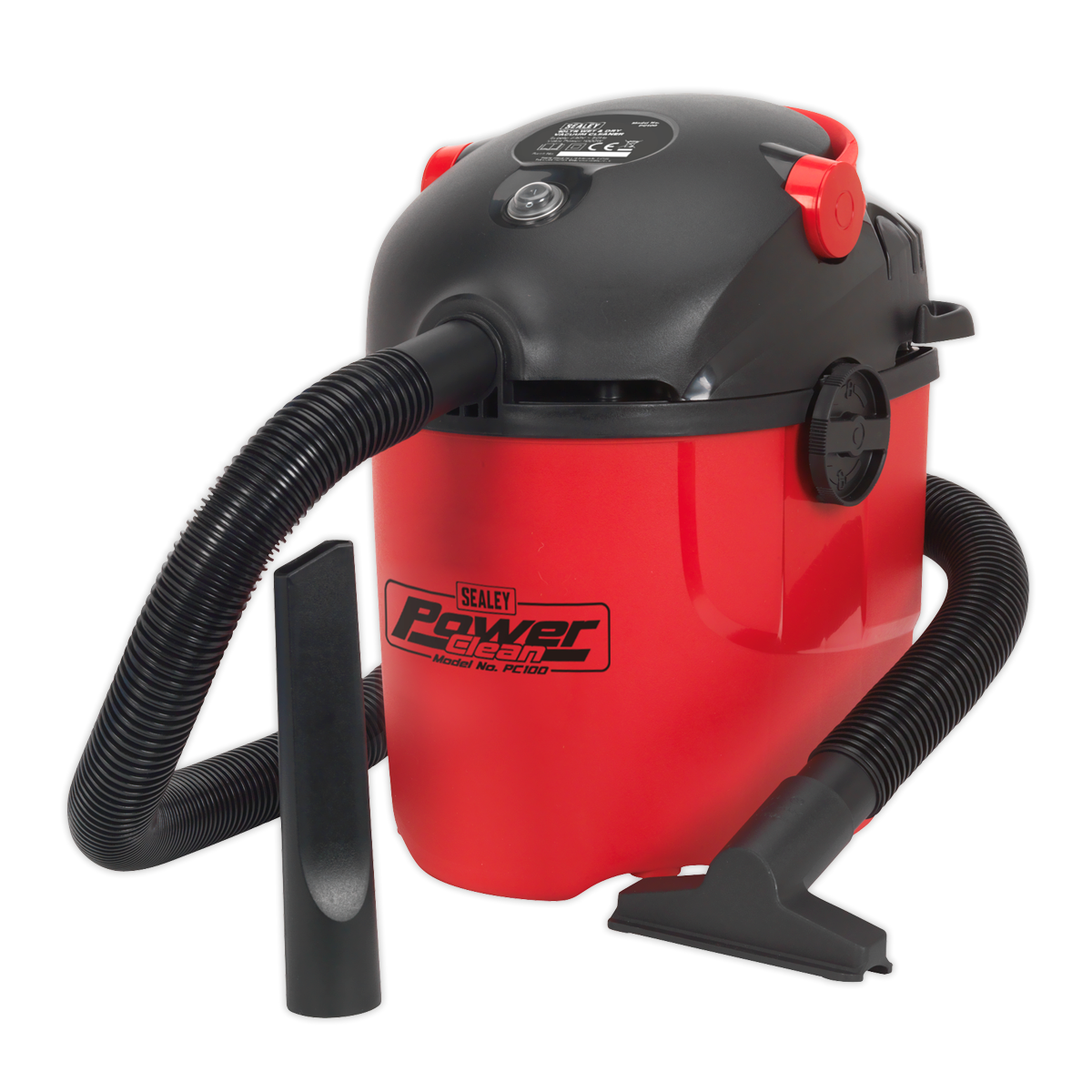 Sealey PC100 Vacuum Cleaner Wet Dry 10ltr 1000W 230V Sealey PC100