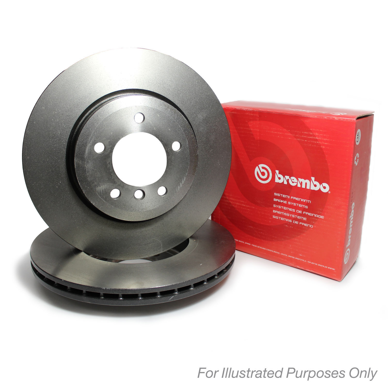 Brembo Rear Brake Discs Vented 292mm Pair For Nissan 350Z Z33 3.5