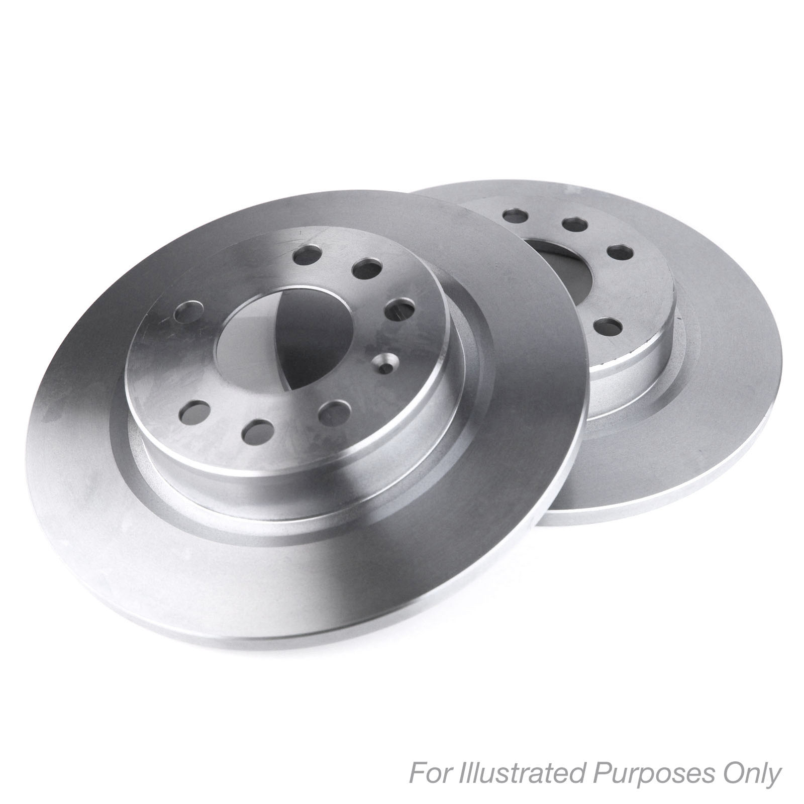 2x Brake Discs Solid For Citroen ZX N2 1.6 DON Rear 1618860980