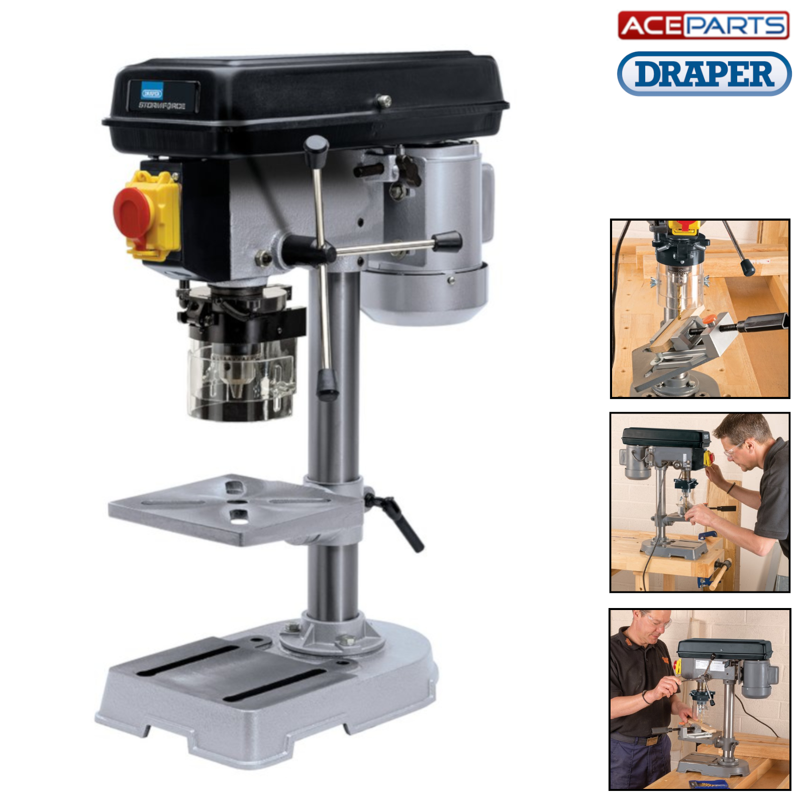 DRAPER 5 Speed Bench Table Top Pillar Drill Drilling Press 240v