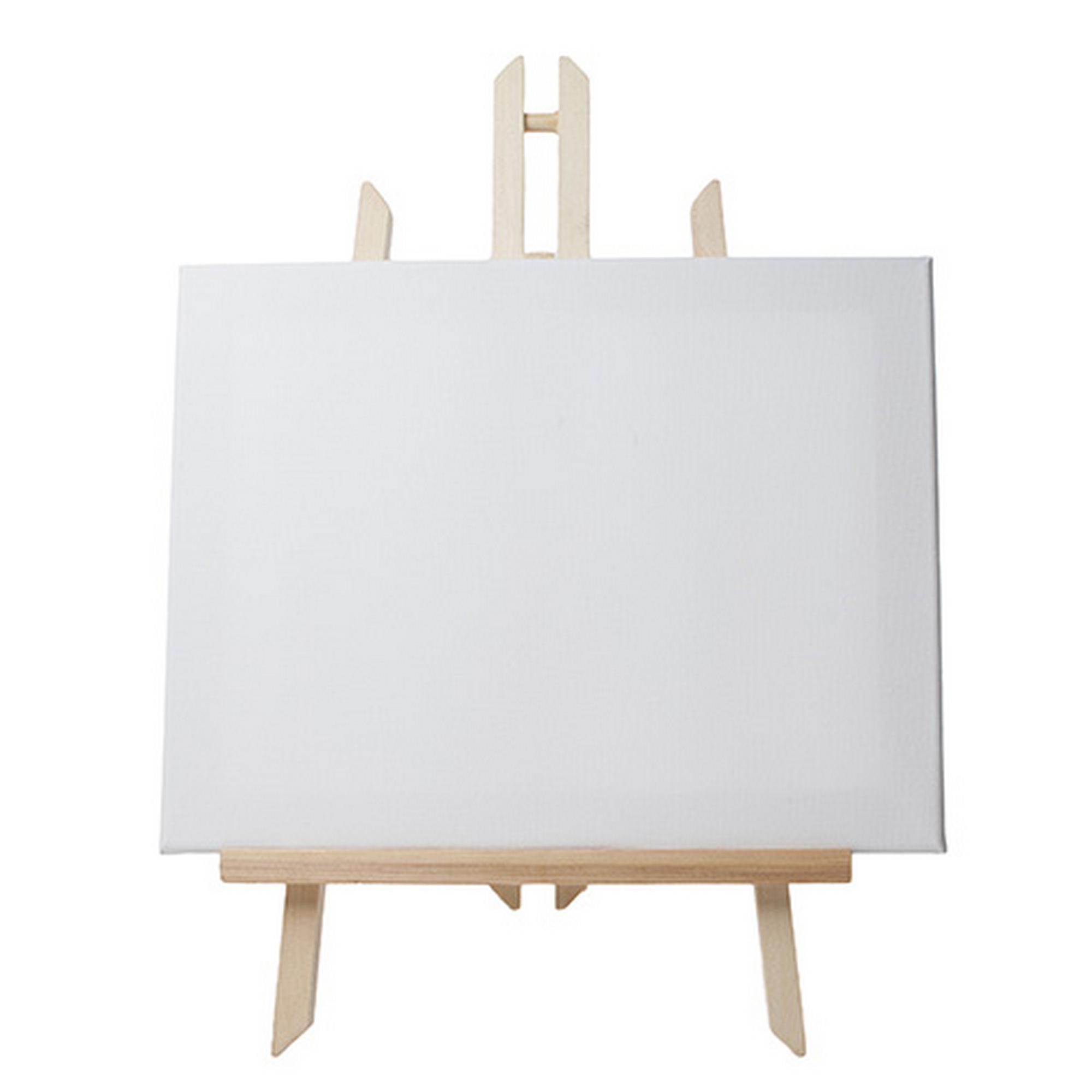 Easel with Canvas Wooden Artist Tripod. Retail Signage 