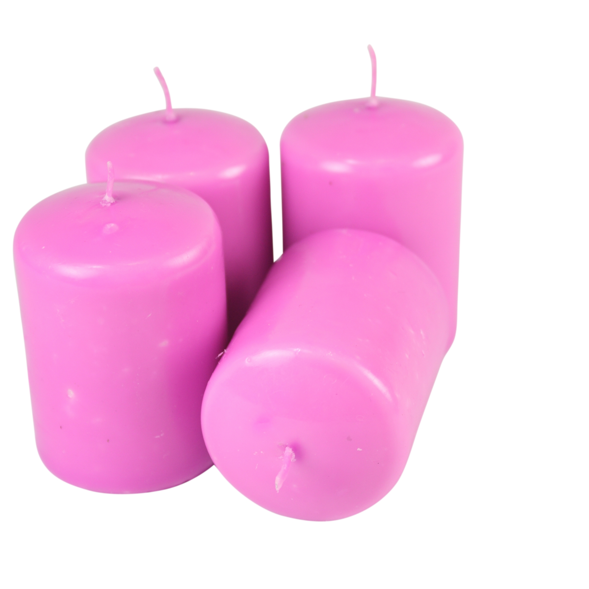 Hot Pink Overdipped Votive Candle H5.5cm 12hrs Burn Time Packet of 4