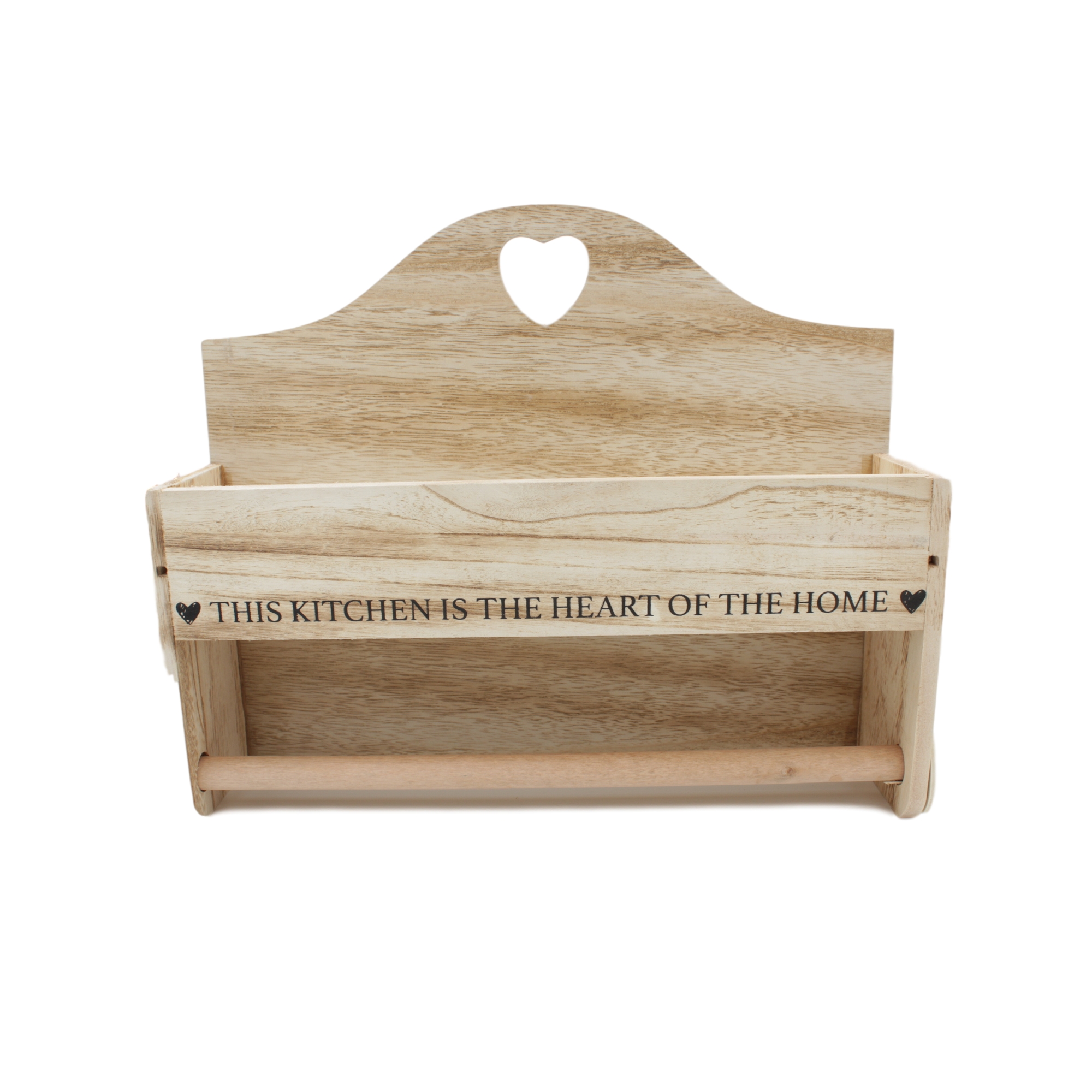 Wall Mounted Kitchen Roll Holder and Condiment Shelf blendboutique