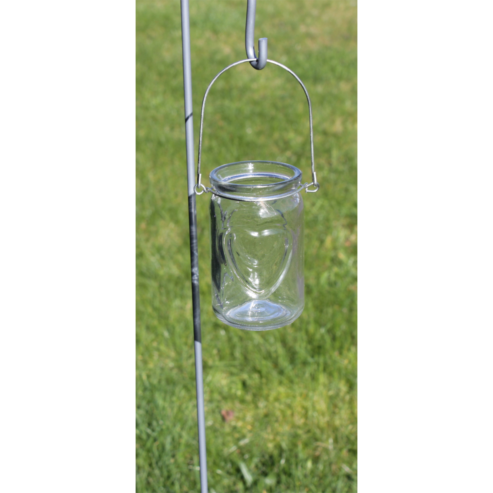 Set of 3 Extra Long Black 1.3m Garden Lantern Hooks blendboutique