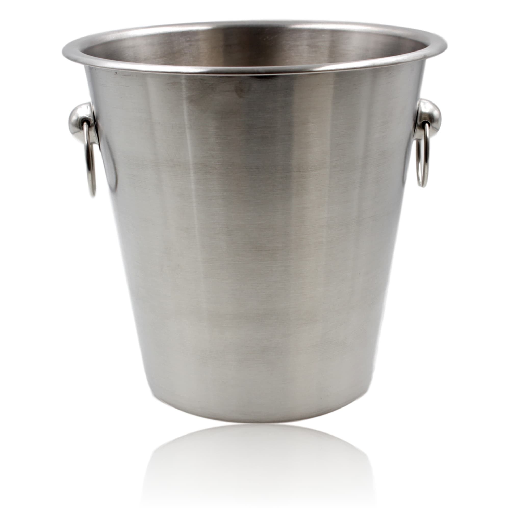 Brushed Silver Stainless Steel Wine Bucket blendboutique