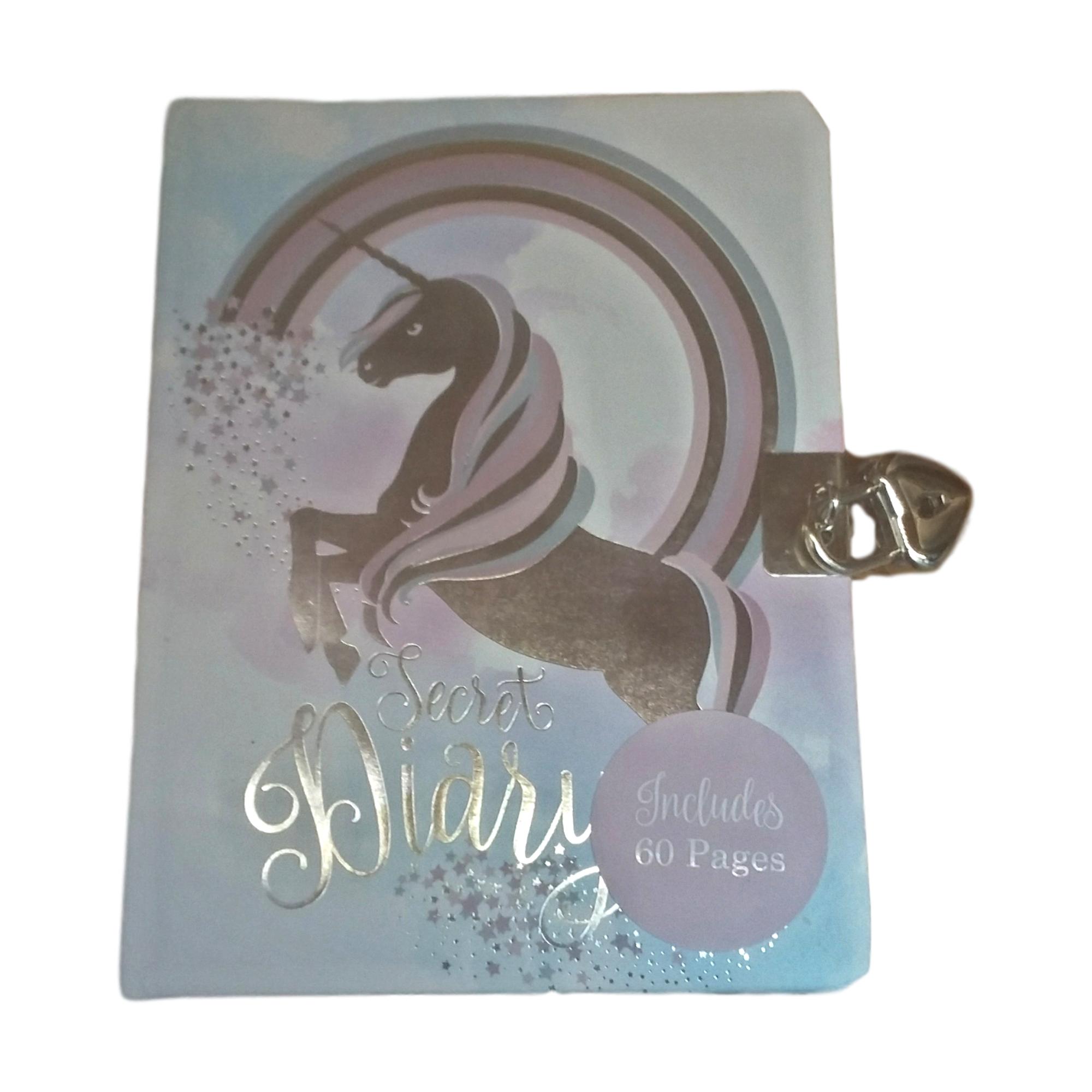 A6 Lined Unicorn Secret Diary With Lock For Children blendboutique
