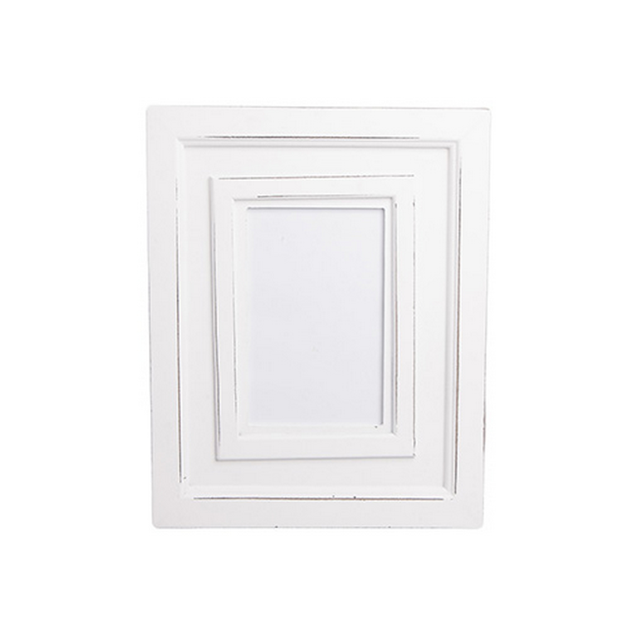 Rectangular New England White Wooden Distressed Photo Frame Rectangular New England White Wooden Distressed Photo Frame