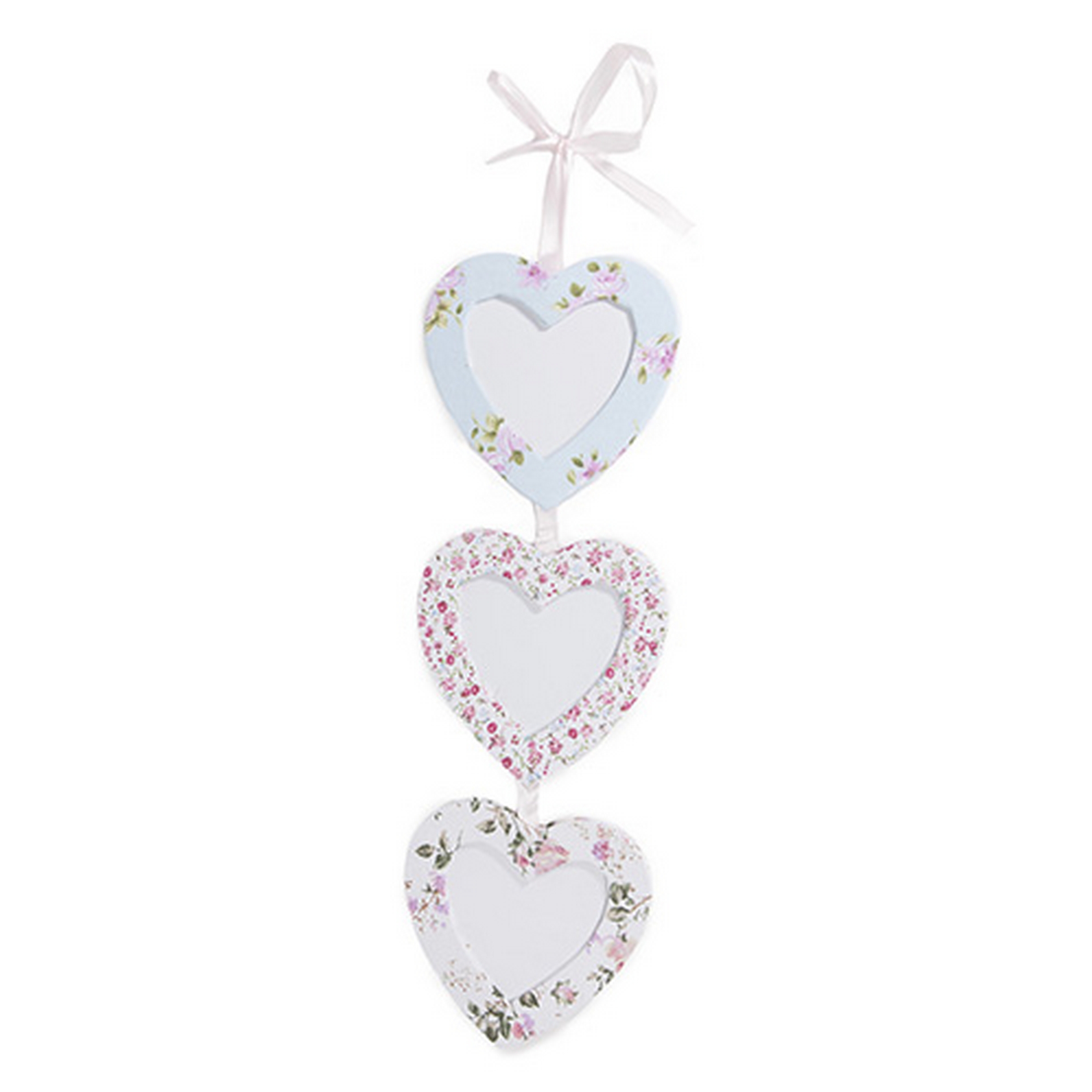 Heart Shaped 3 Tier English Vintage Fl Wall Hanging Photo Frame Heart Shaped 3 Tier English Vintage Fl Wall Hanging Photo Frame