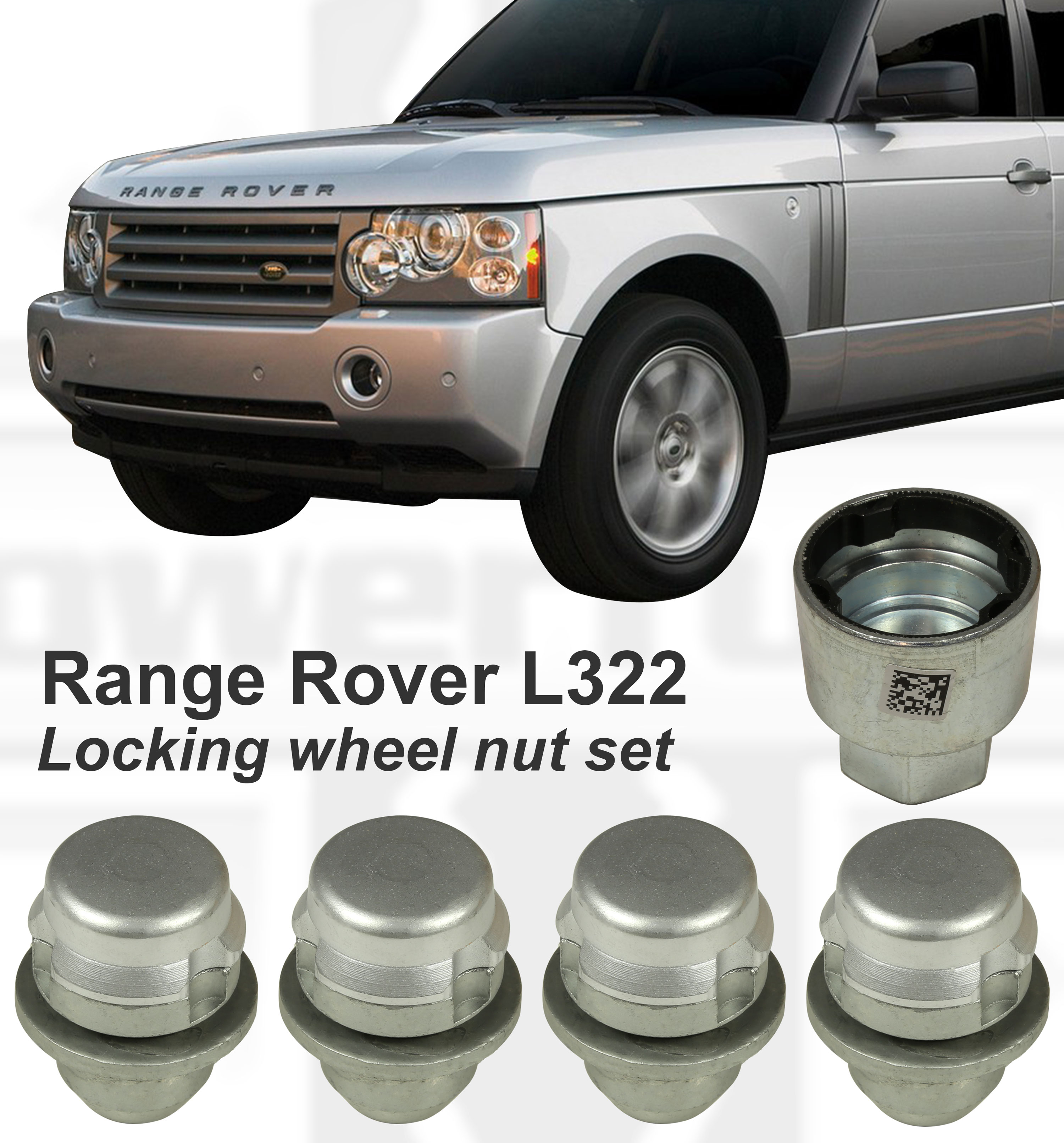OEM Locking Wheel Nut Kit for Range Rover L322 Vogue 2002 2012 eBay