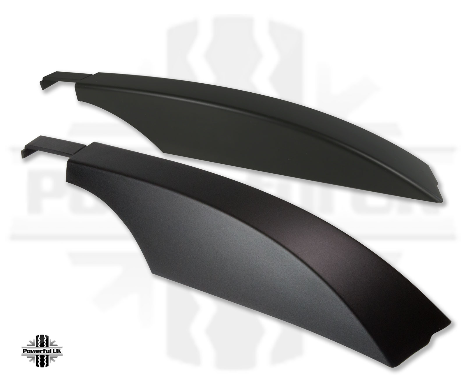 Front End Caps x2 Black Roof Rack Rail Bar LandRover Discovery 3/4