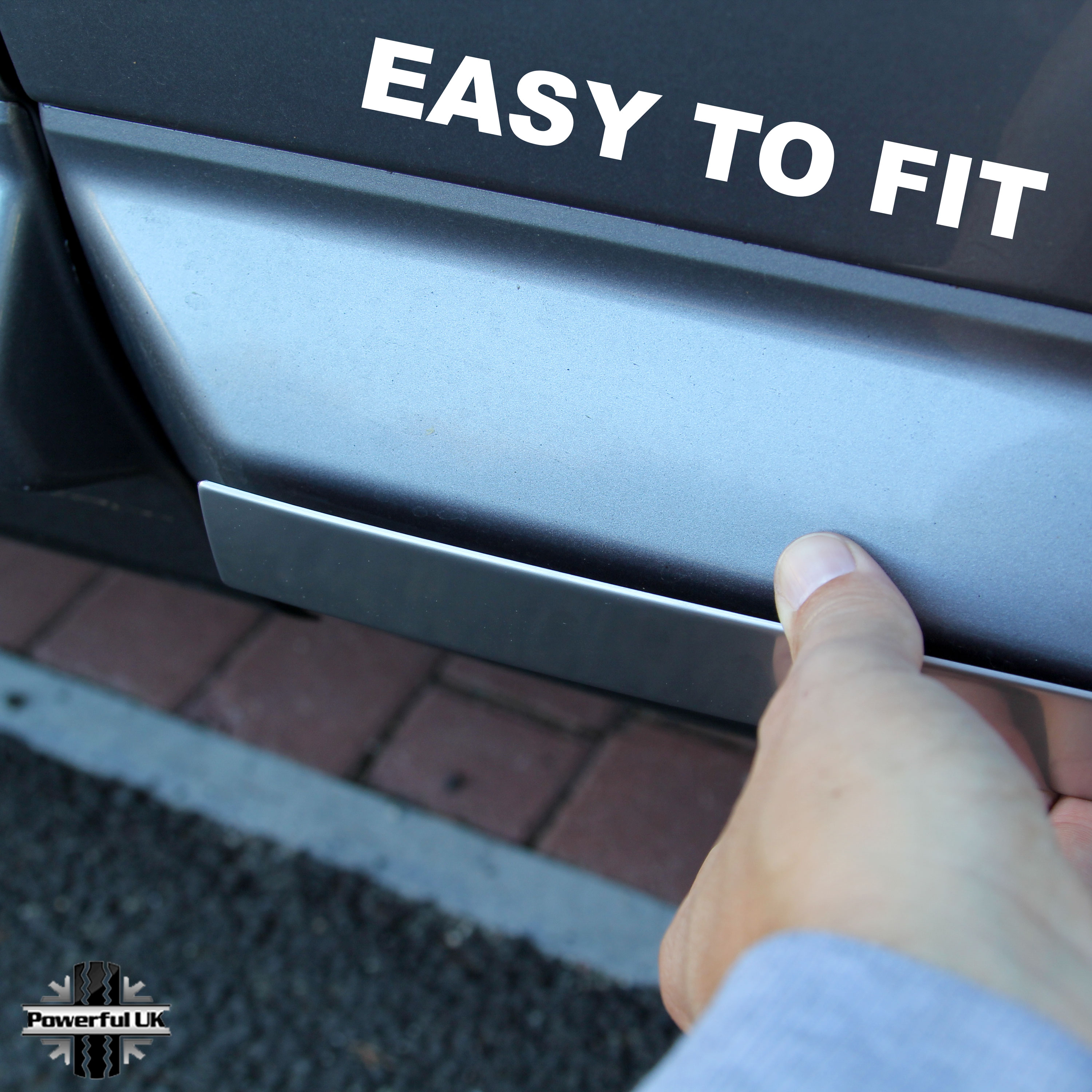 Door trim strip brushed stainless steel for Freelander 2 HSE luxury LR2