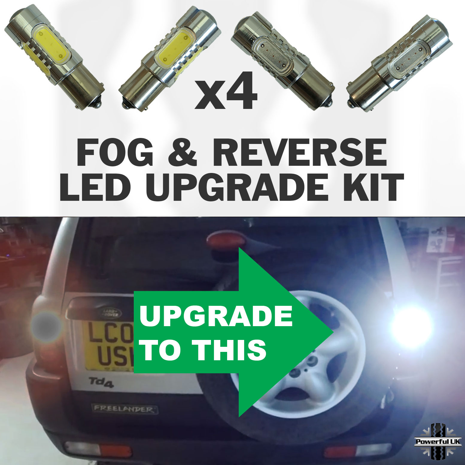 Fog & Reverse LED Upgrade Kit for Land Rover Freelander 1 LR1 eBay
