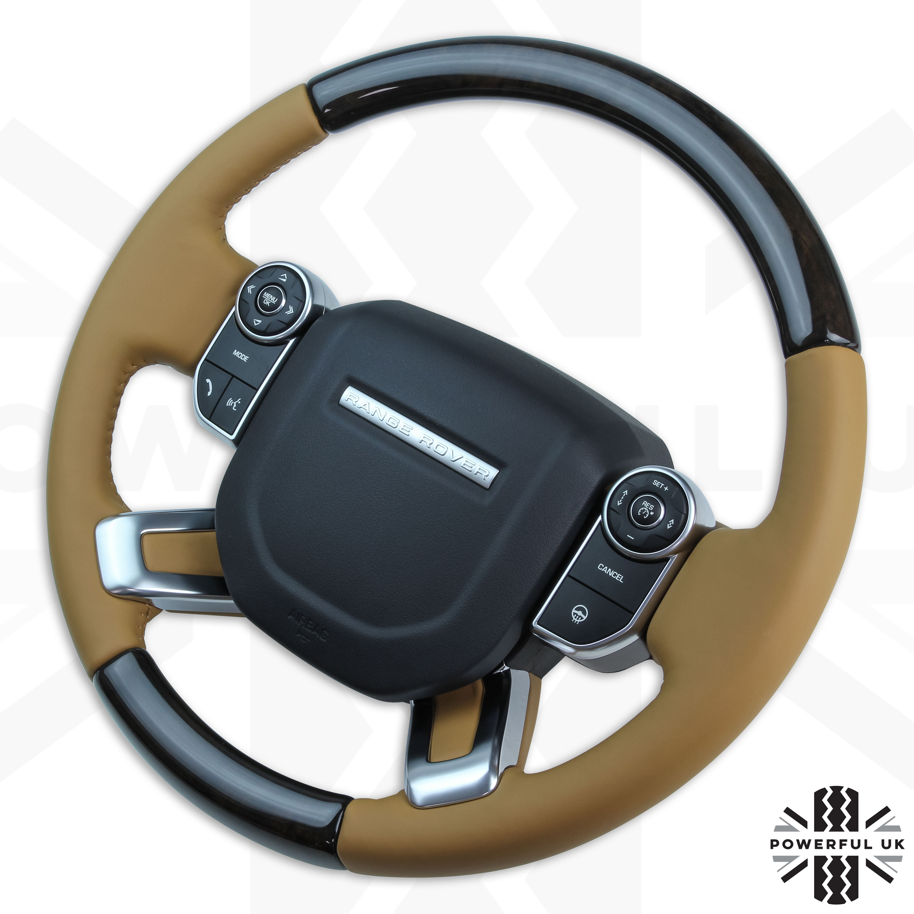 Range Rover L405 2013 steering wheel Shadow Walnut + Tan Leather Heated Genuine eBay Range Rover L405 2013 steering wheel Shadow Walnut + Tan Leather Heated Genuine eBay