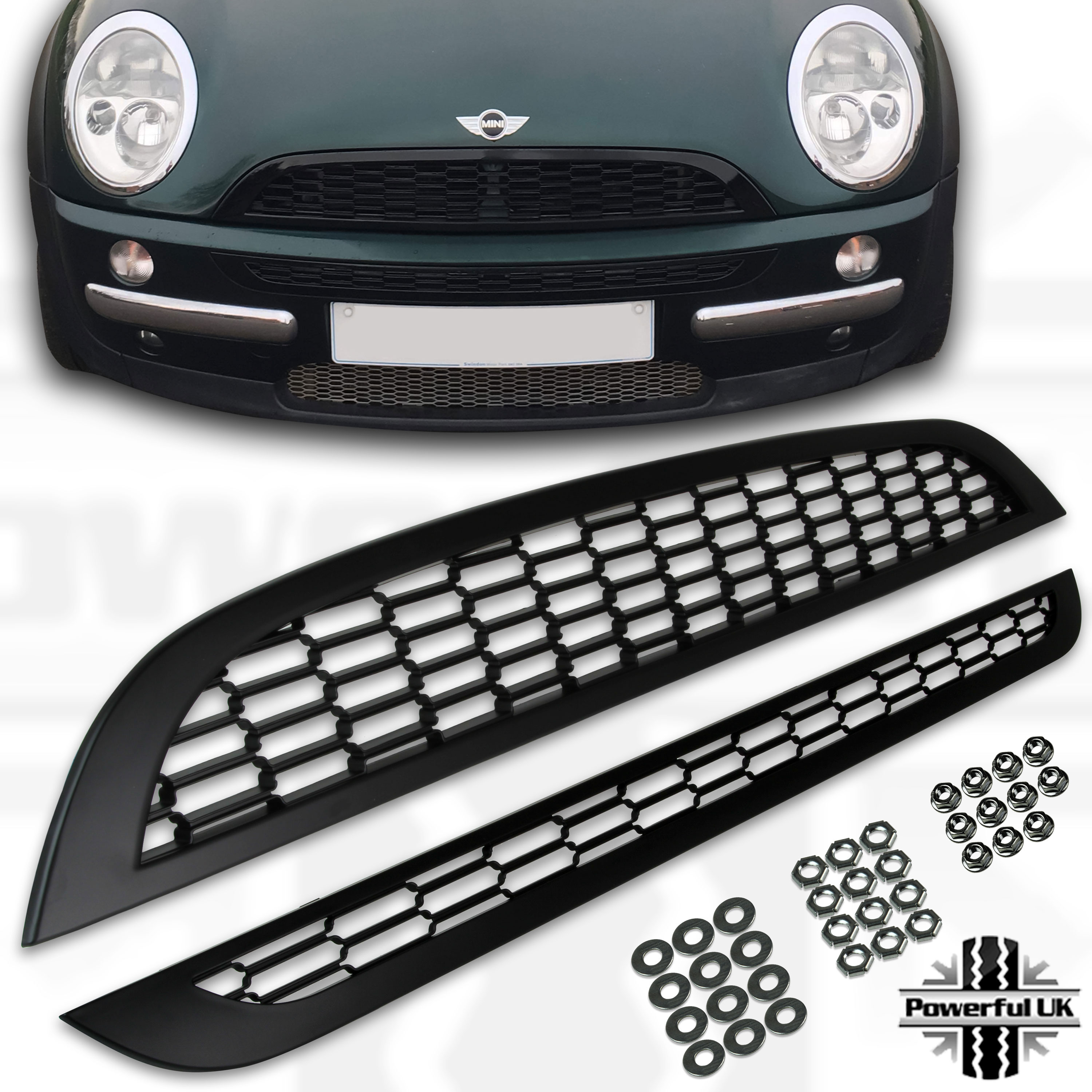 Mini BMW One//Cooper R50 R52 R53 Headlight Mounting Nuts-Lot de 3