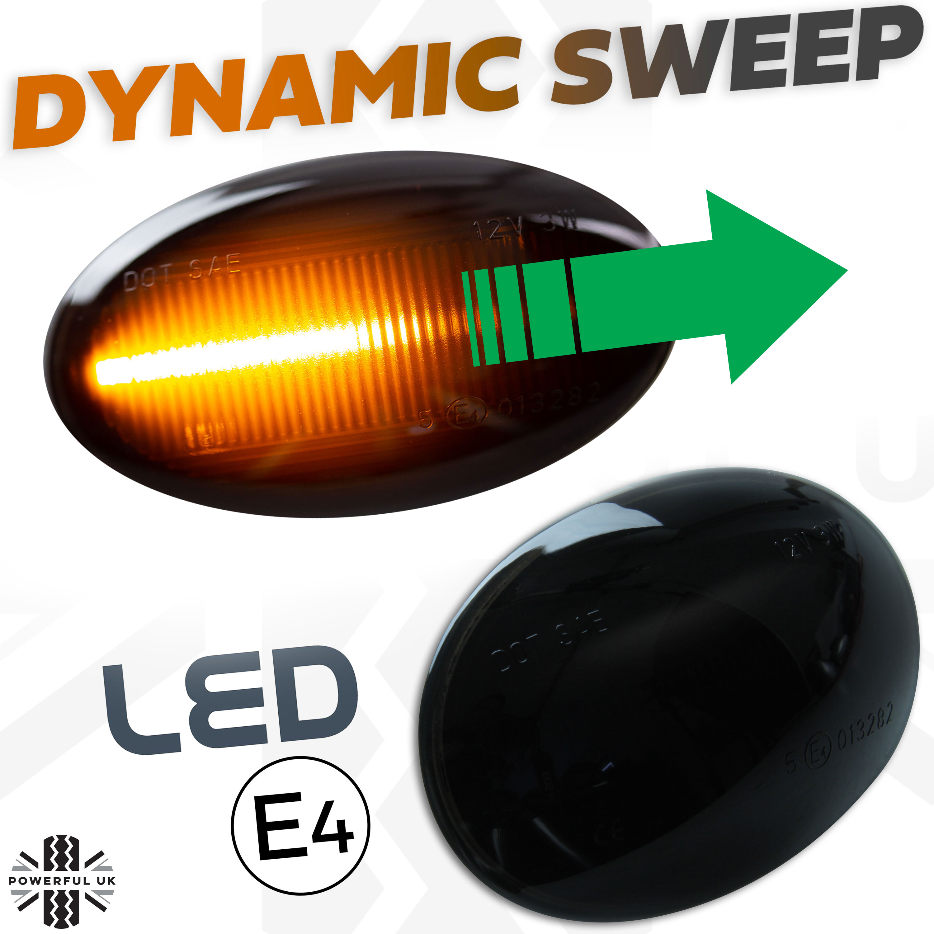 Dynamic LED Side Repeater Lights Indicator MINI R55 R56 R57 R58 R59 LUXFACTORY