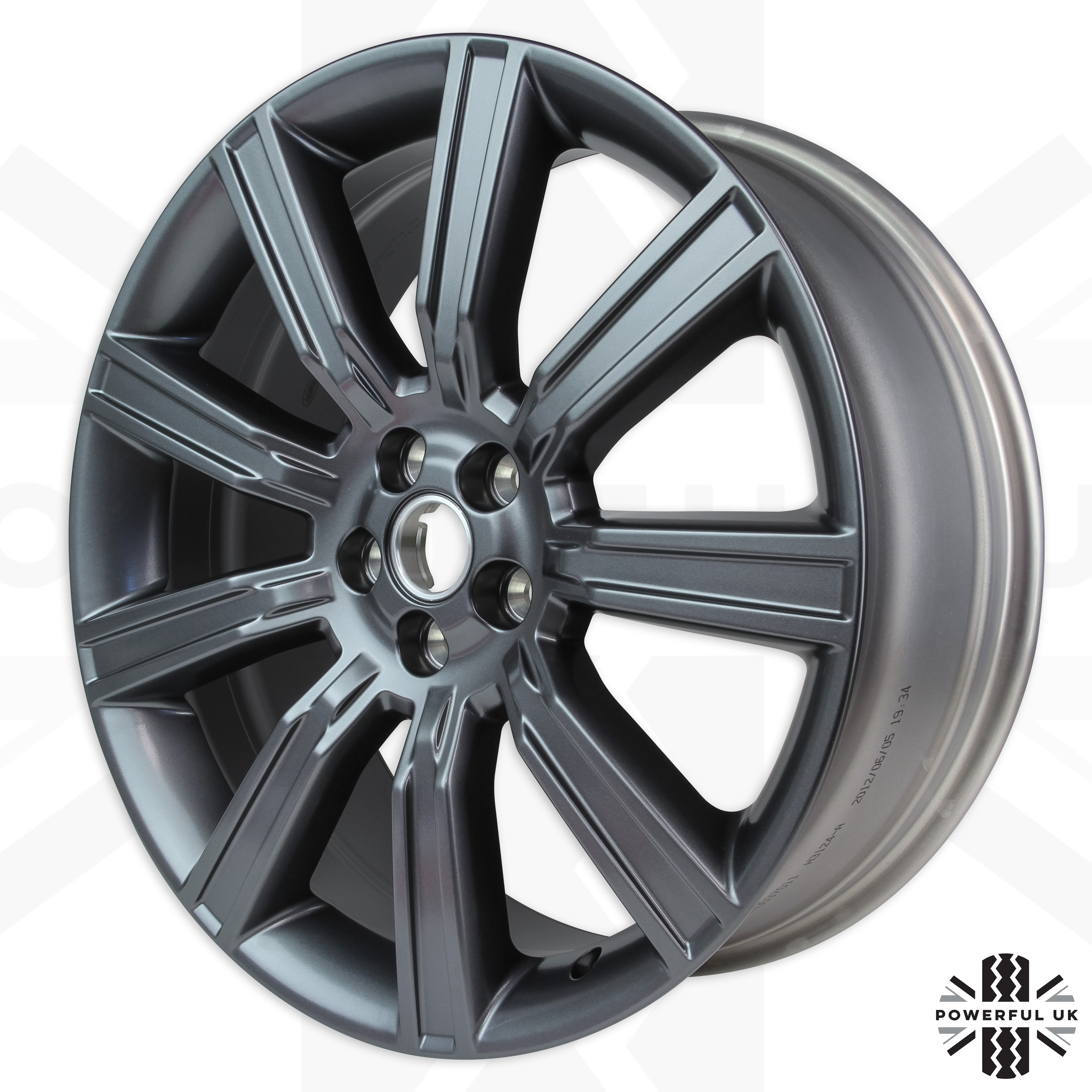 Genuine alloy wheel in Technical Grey for Range Rover Evoque 9 Spoke 20