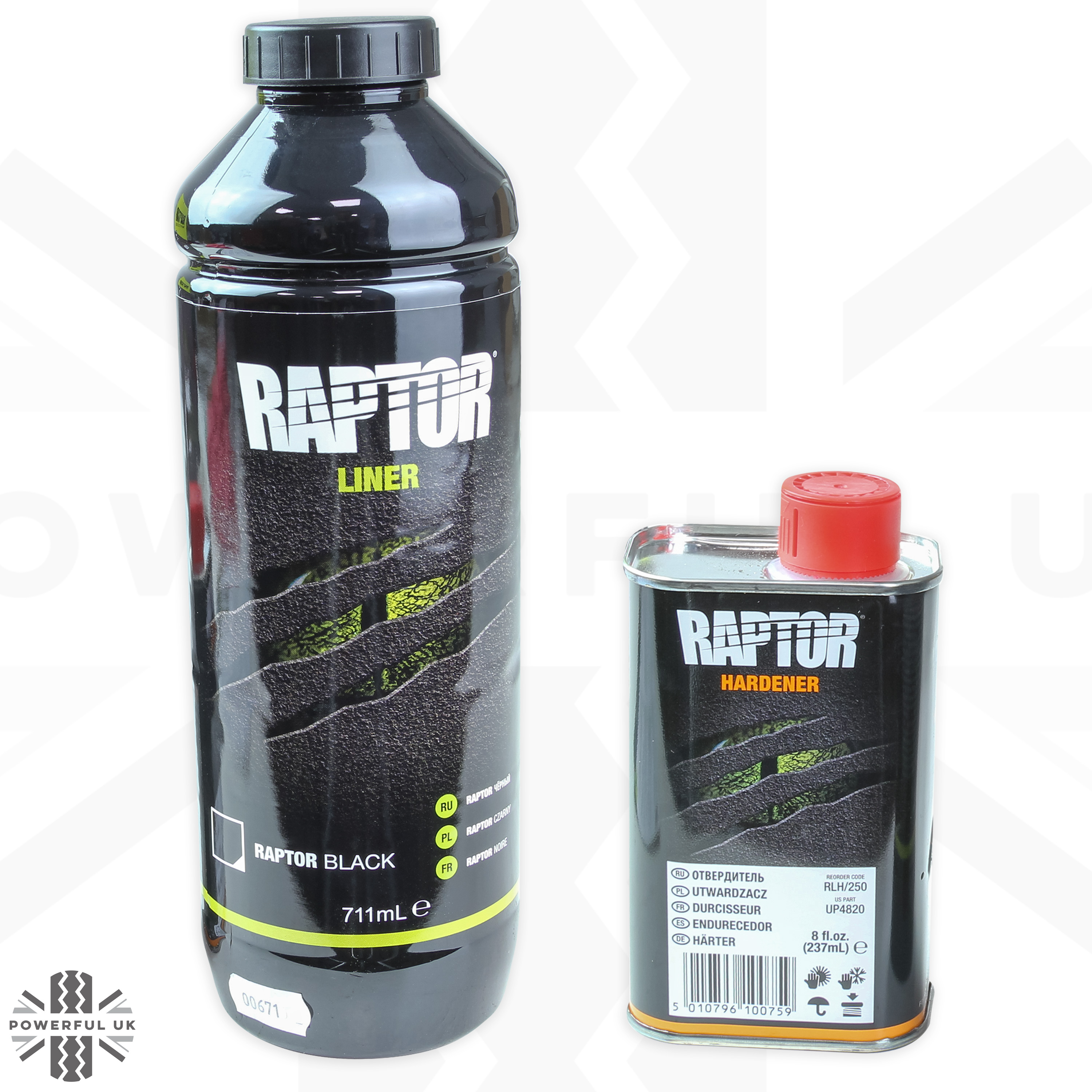 Raptor Paint Black Textured Truck Bed Liner Protective Urethane UPOL 2k