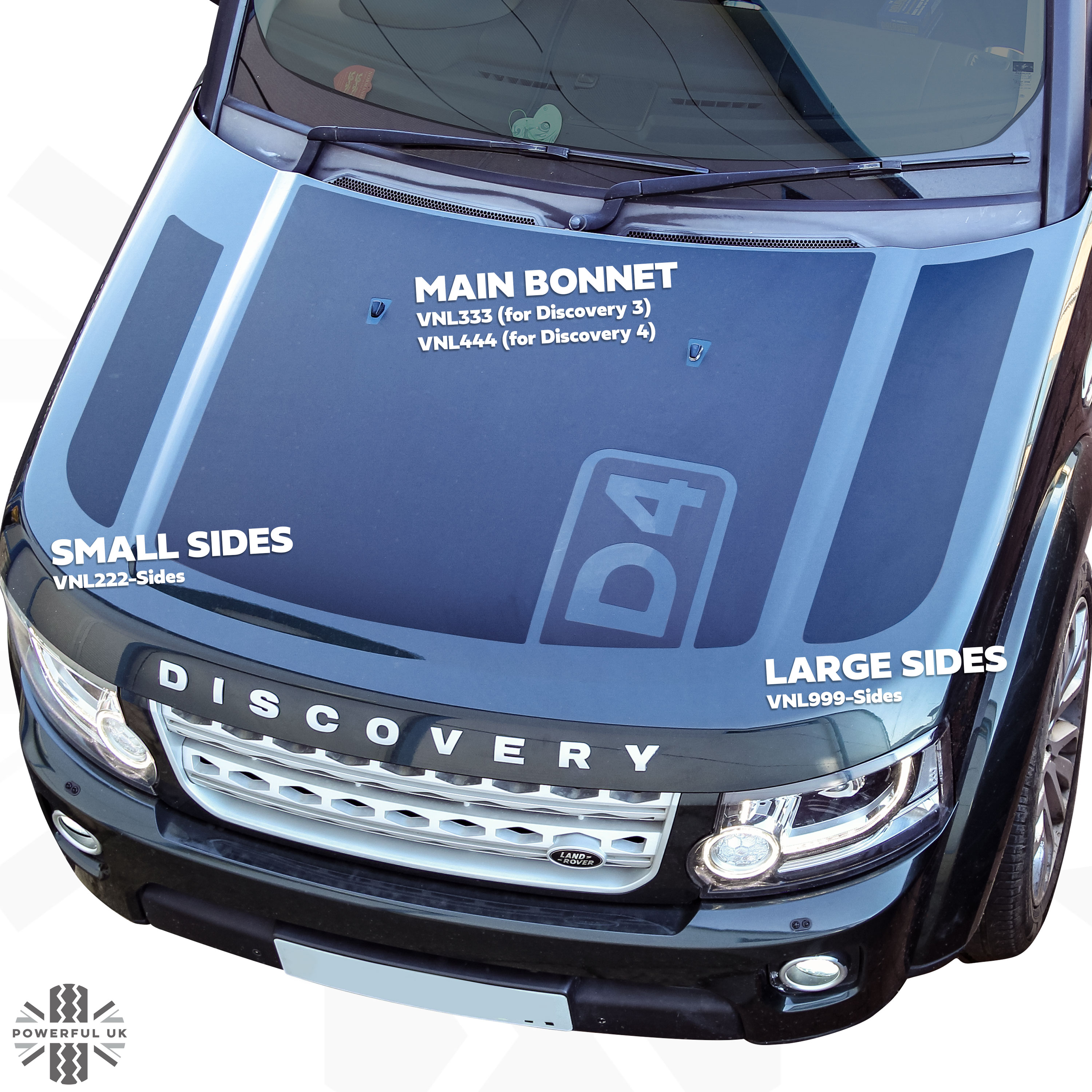 thumbnail image 2 of Black Hood Vinyl Decal Sticker For Land Rover Discovery 2 (1998-2003) – MXauto-2024 2 of 5
