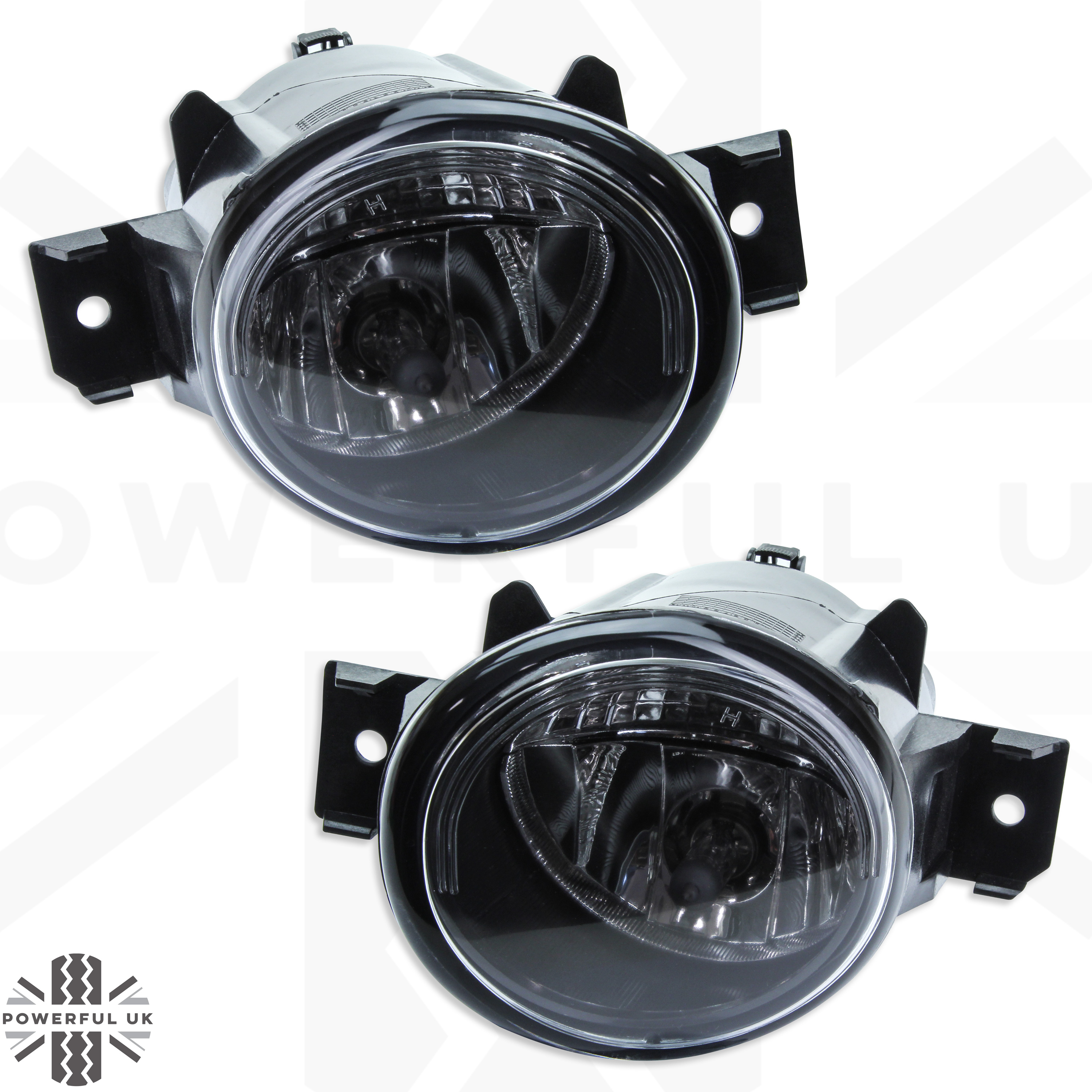 Front Bumper Fog+DRL Lights for Nissan Navara NP300 2in1 spot lamp side