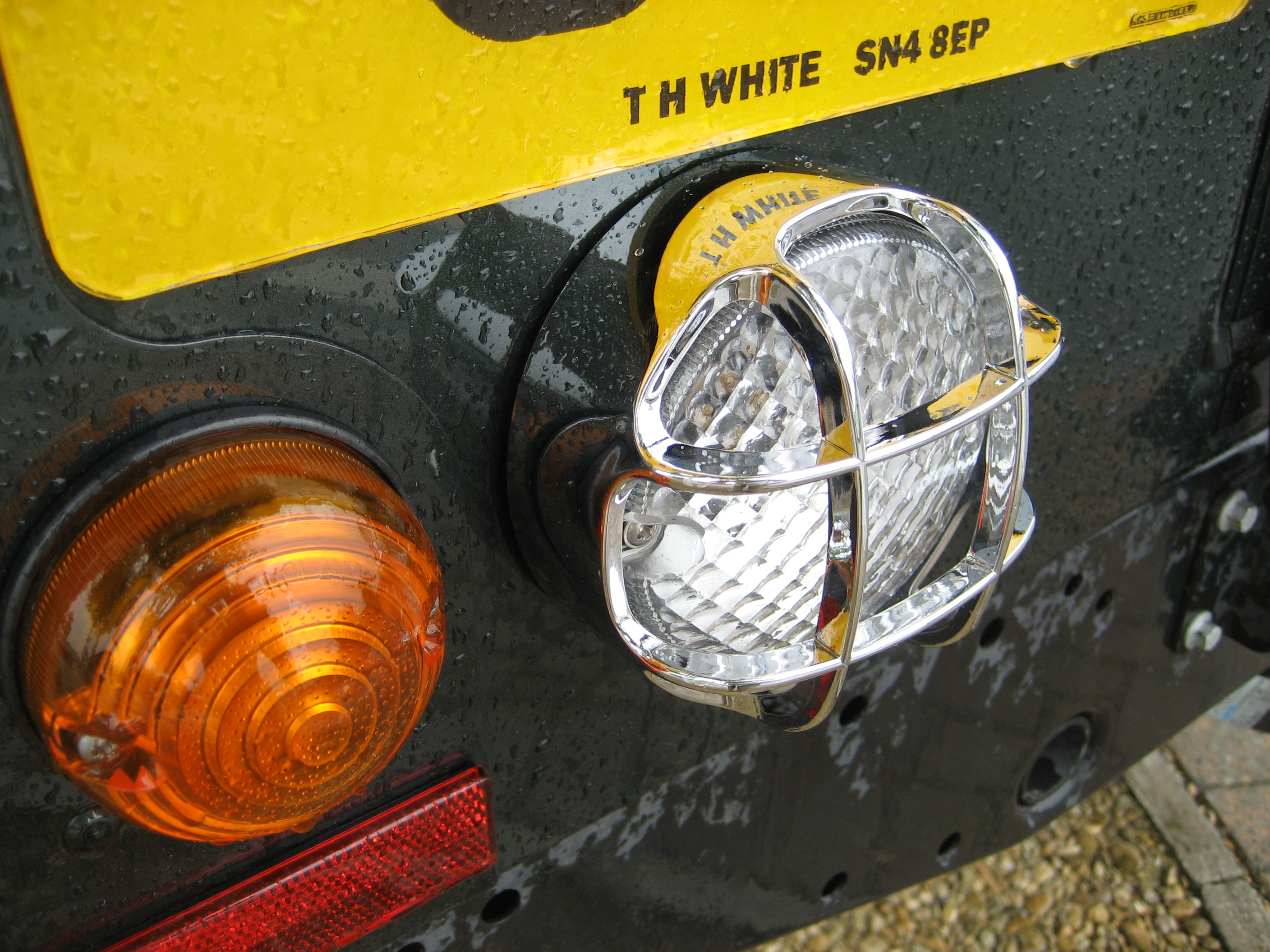 Chrome Rear Light Guard Landrover Defender NAS lamp NEW eBay