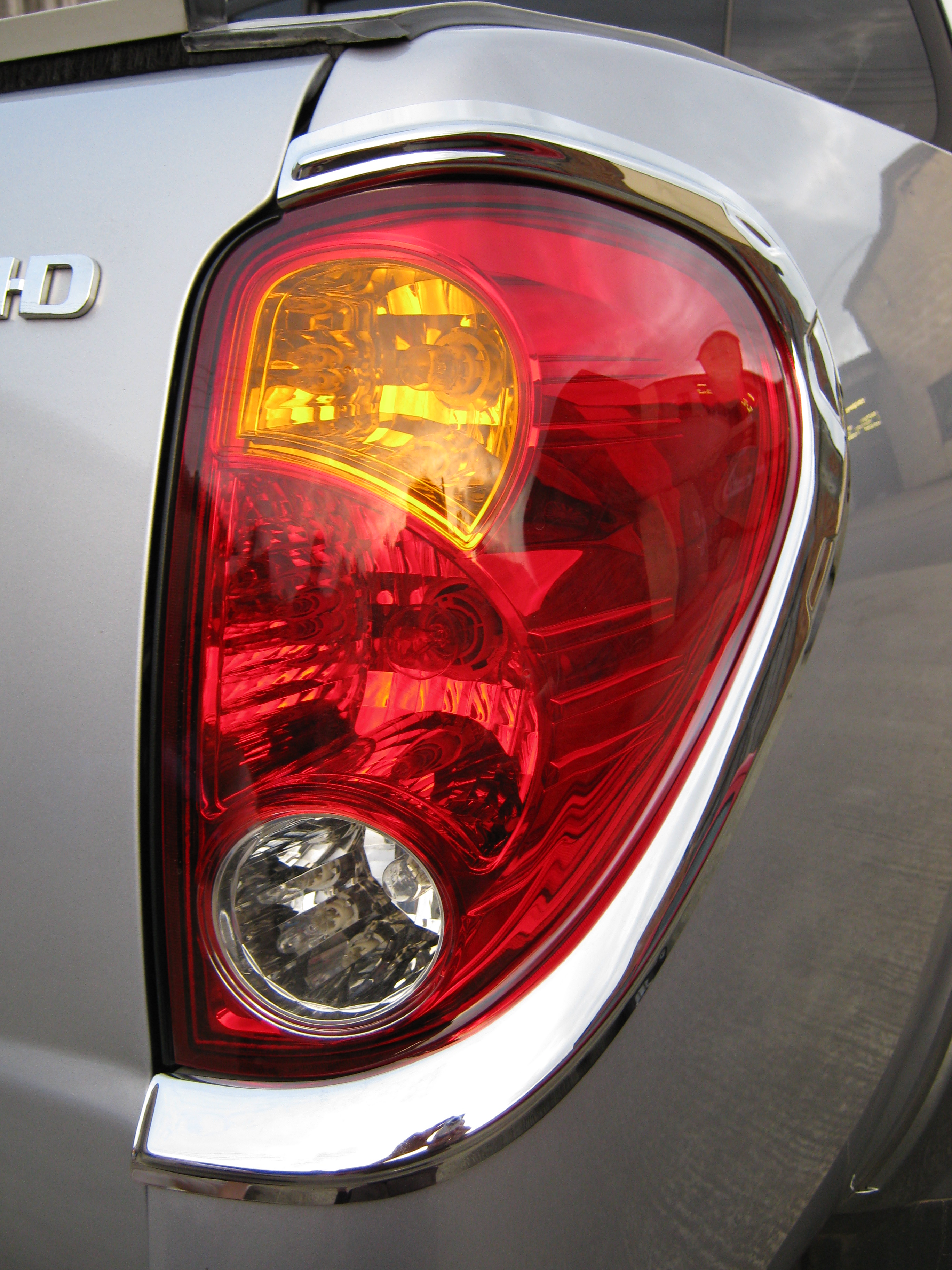 Chrome Rear light surrounds for Mitsubishi L200 0609 Animal pickup