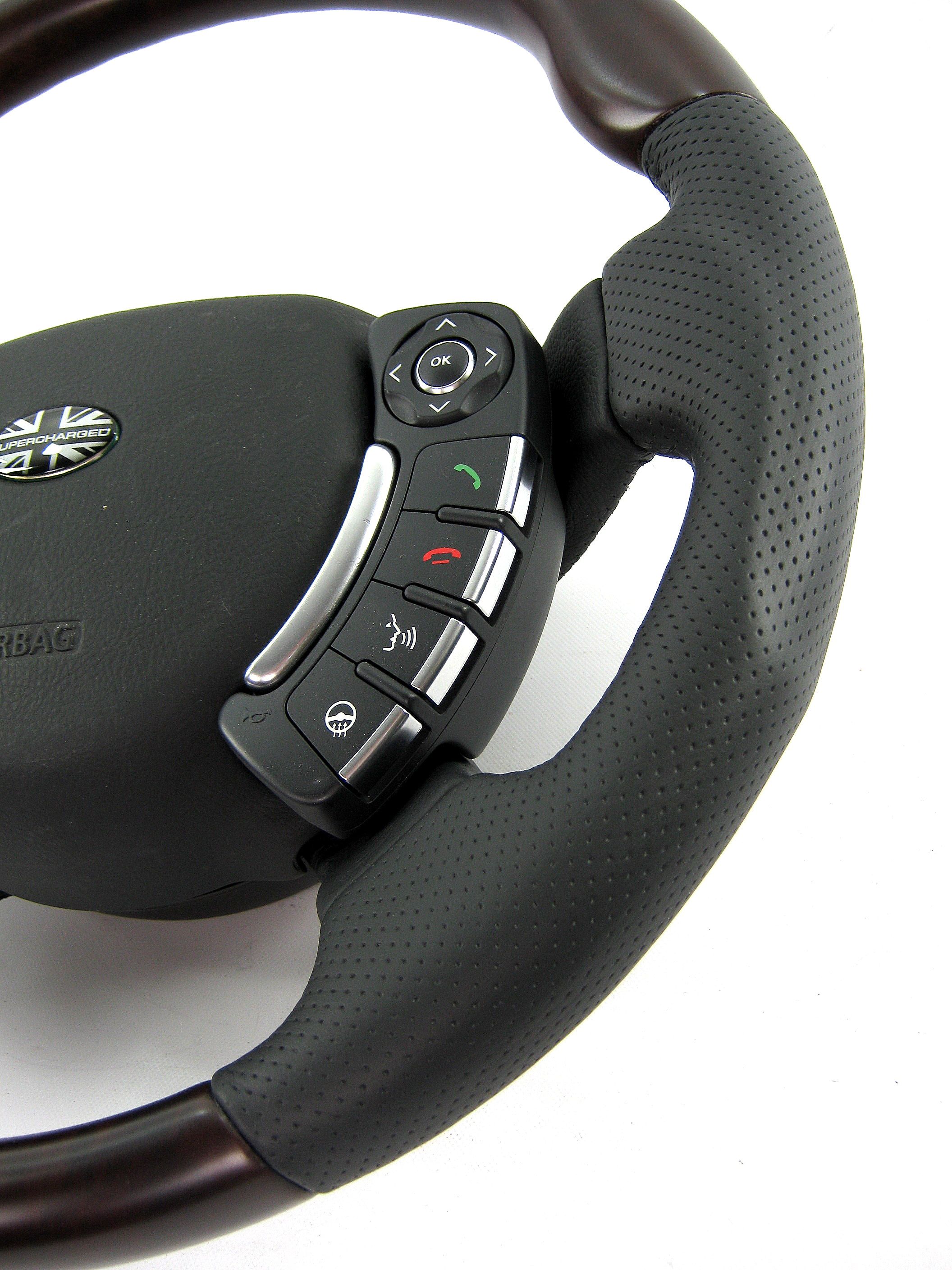 Walnut wood+Leather sport steering wheel Range Rover L322 200211