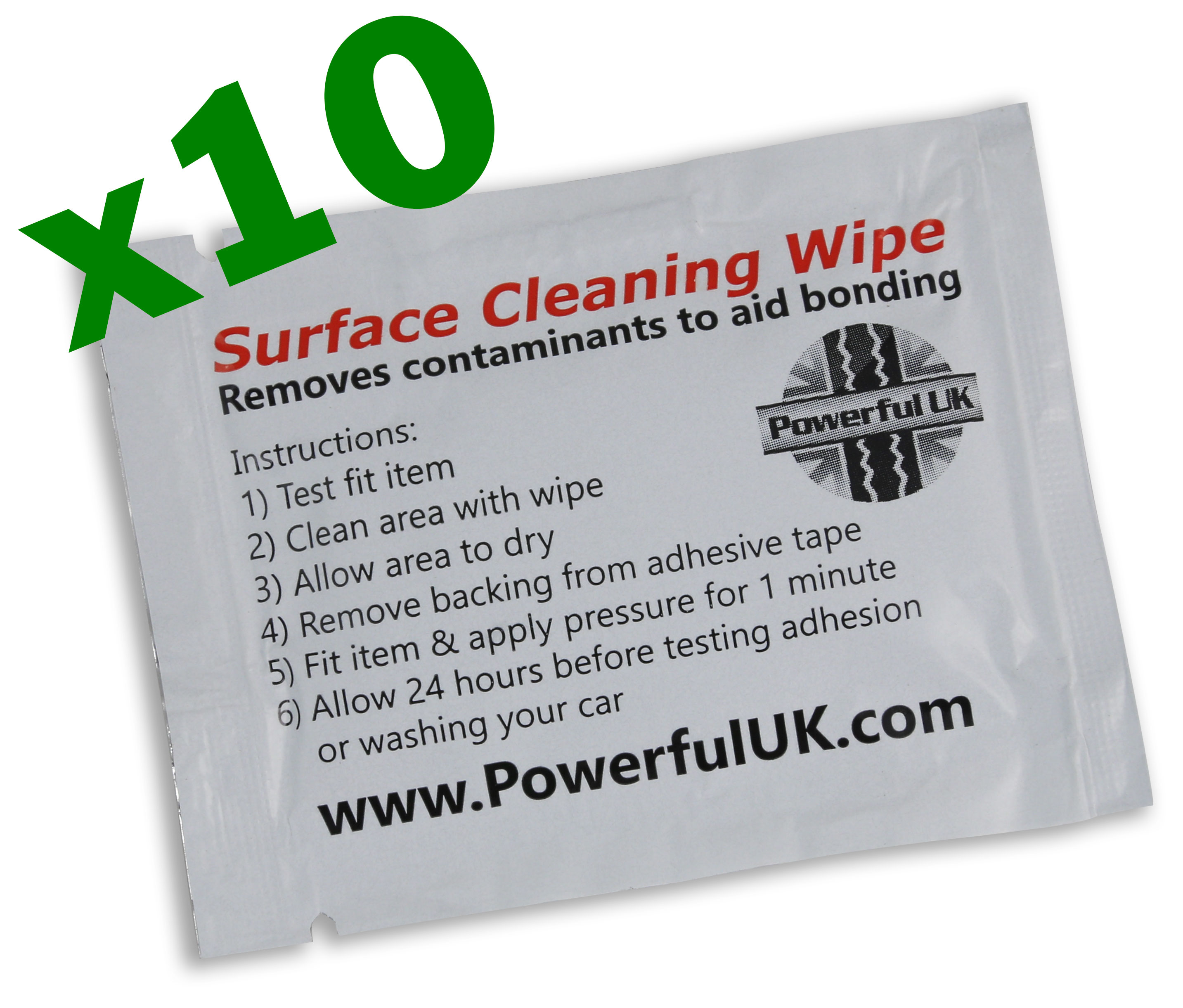 Solvent surface cleaner sachet x10 adhesive tape cleaning wipe alcohol x 10 eBay