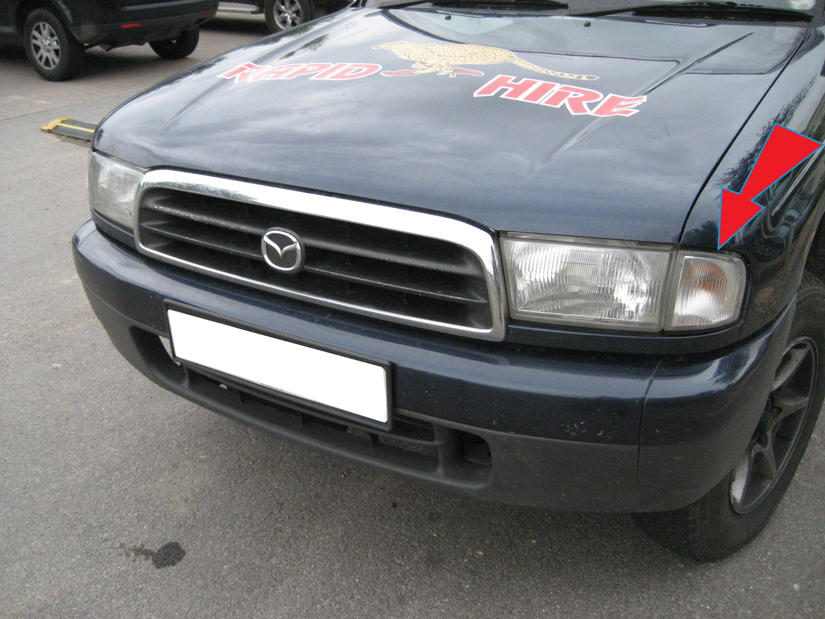 Clear Front Indicateur Clignotant Lumière Lampe Pour Mazda B2500 Pick-up 1998-02