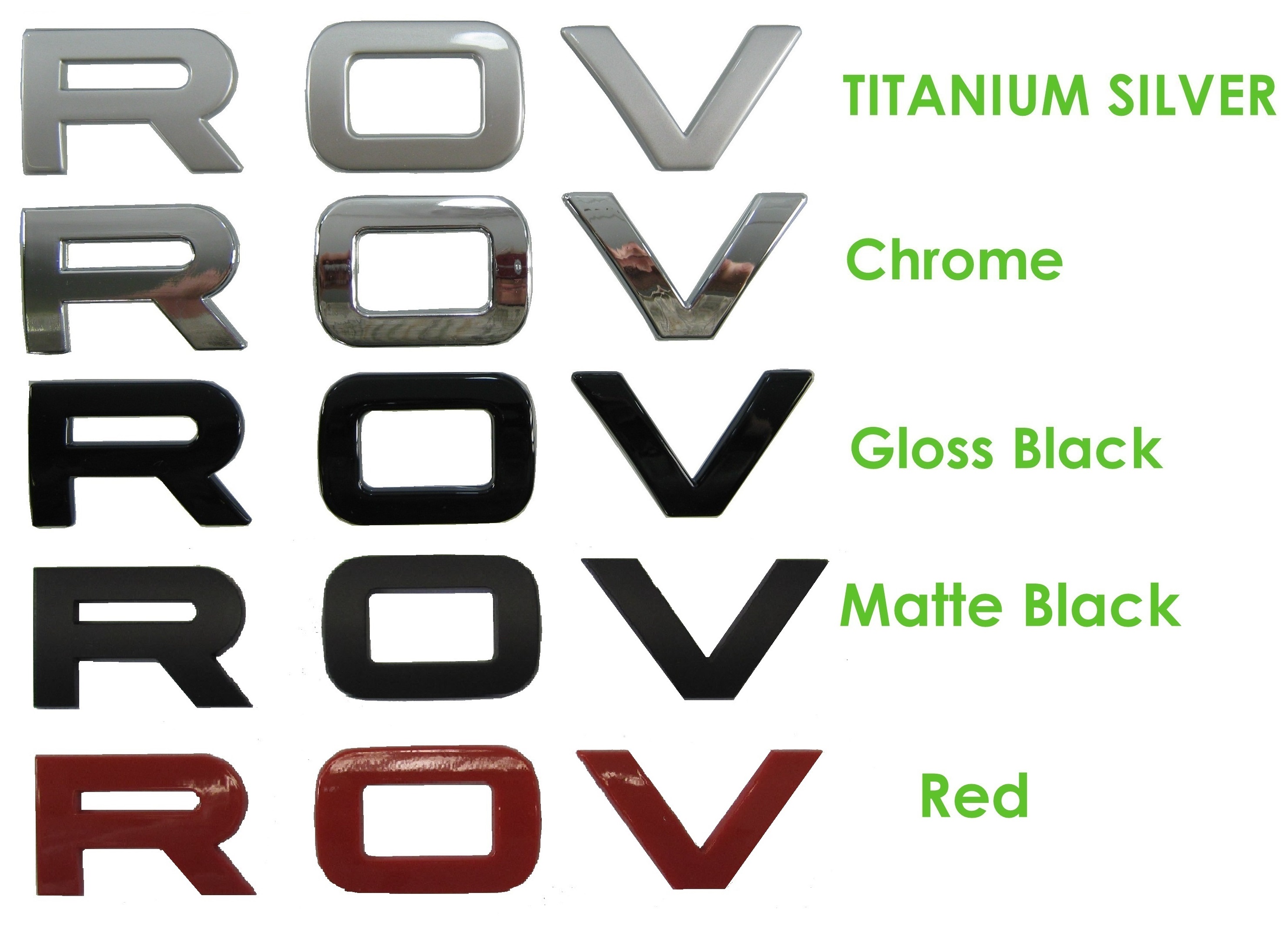 Gloss Black Range Rover Lettering – GXSSB