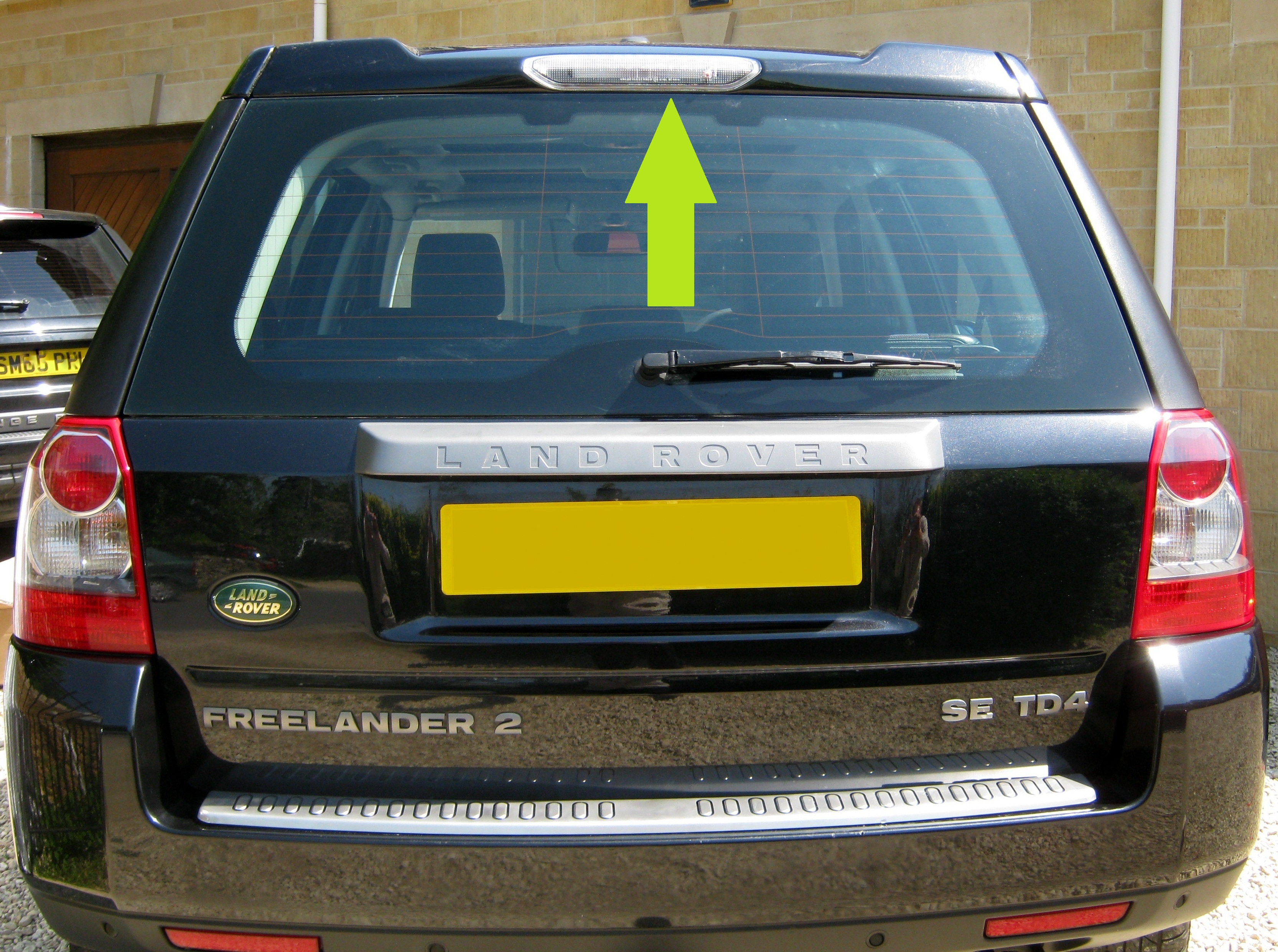 Clear rear tailgate brake light lamp upgrade kit Land Rover Freelander