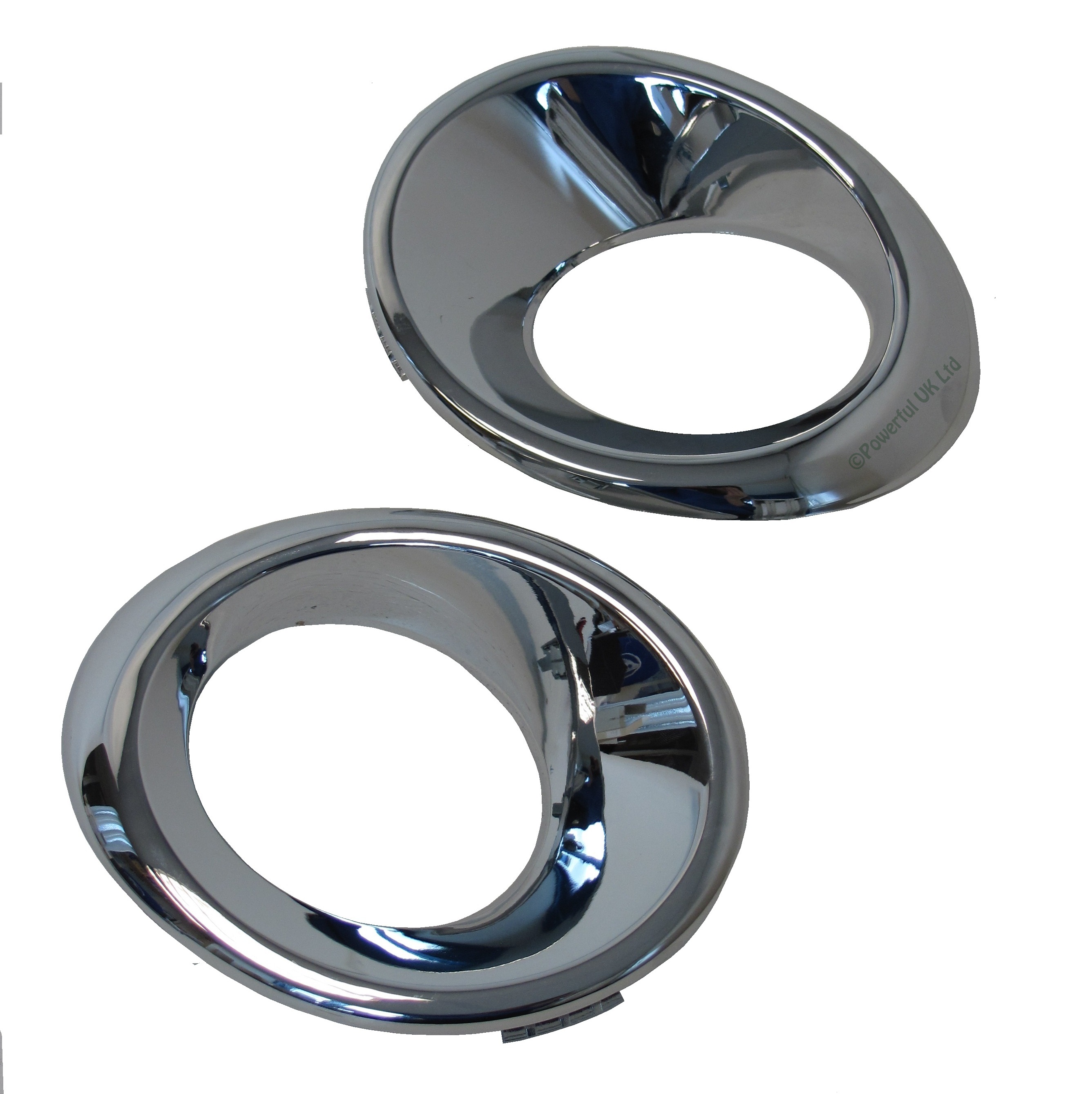 Chrome Fog Lamp bezel surrounds for Land Rover Freelander 1 2004-07 ...