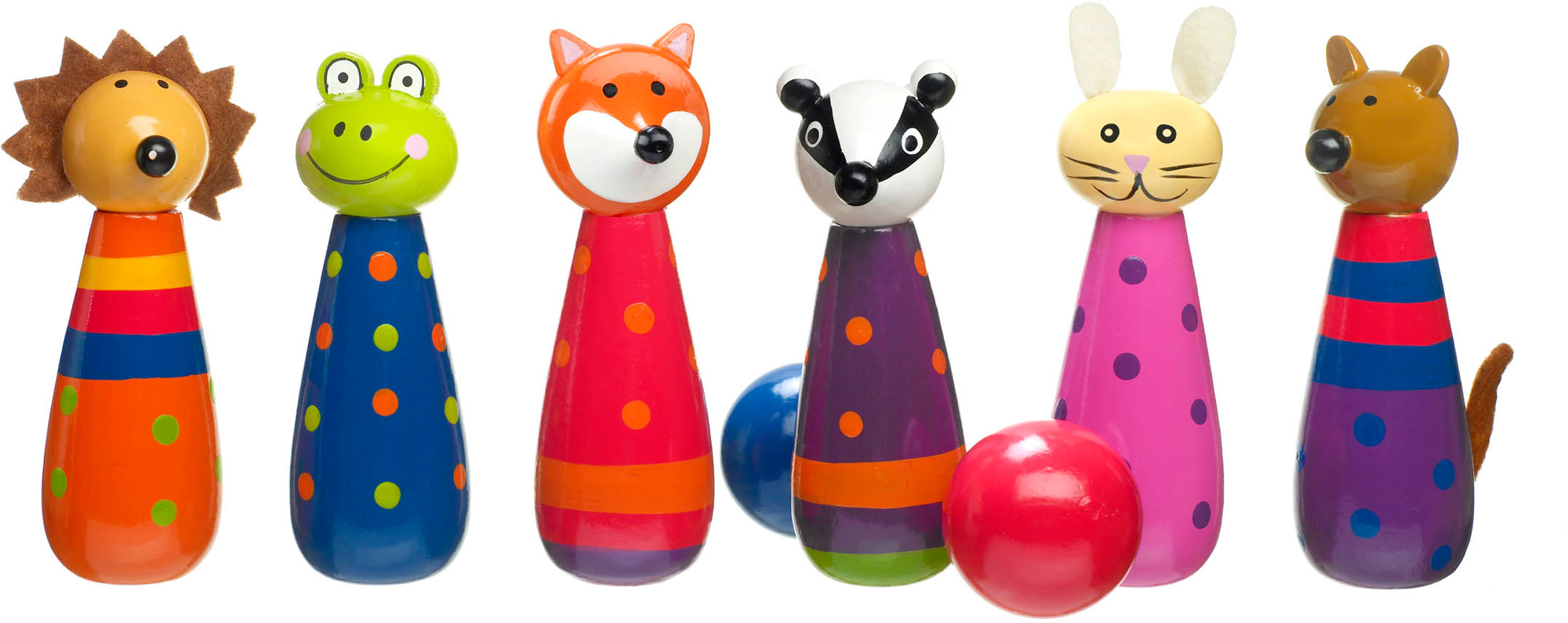 Orange Tree Toys WOODLAND FRIENDS SKITTLES Baby/Toddler/Child Wooden ...