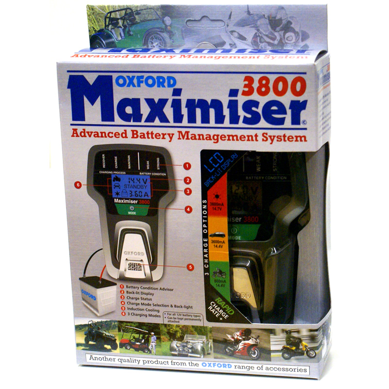 Oxford Maximiser 3800 EU Battery Charger Battery Chargers