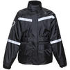 Black Flare Waterproof Motorcycle Over Jacket Thumbnail 3