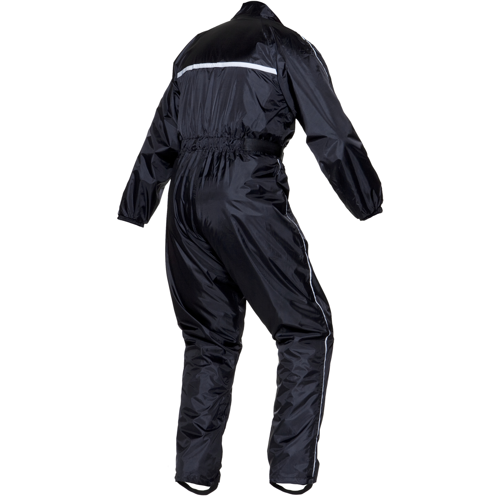 Black Beacon Waterproof Motorcycle One Piece Over Suit Motorbike Rain Wear - Picture 18 of 29