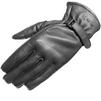 Black Axel Leather Motorcycle Gloves