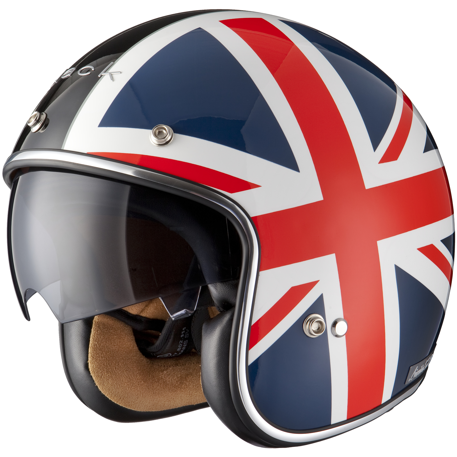 Limited Edition Black Jack UK British Flag Scooter Motorcycle Motorbike