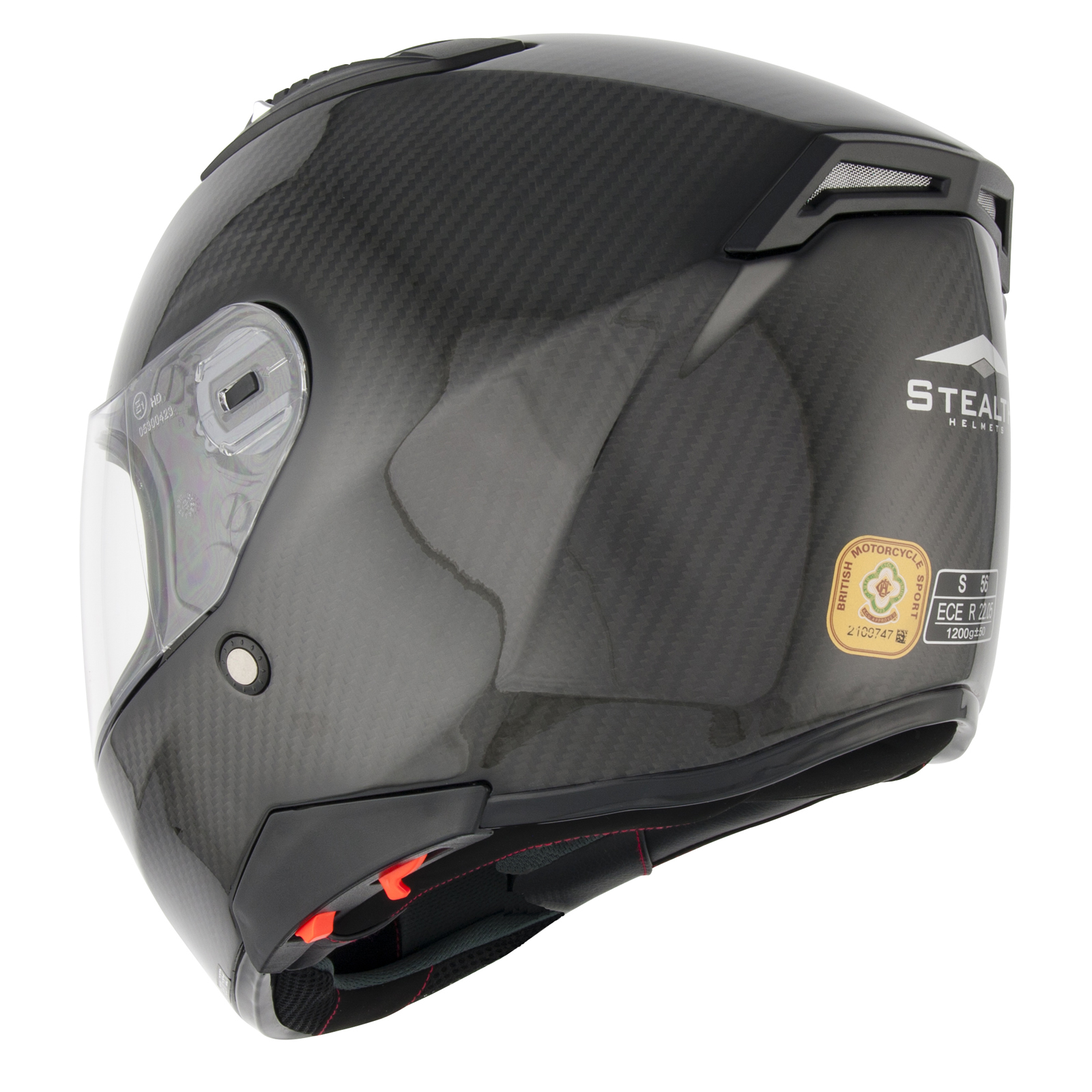 Stealth F117 Carbon Fibre Motorcycle Helmet (HD117) - Full Face Helmets ...