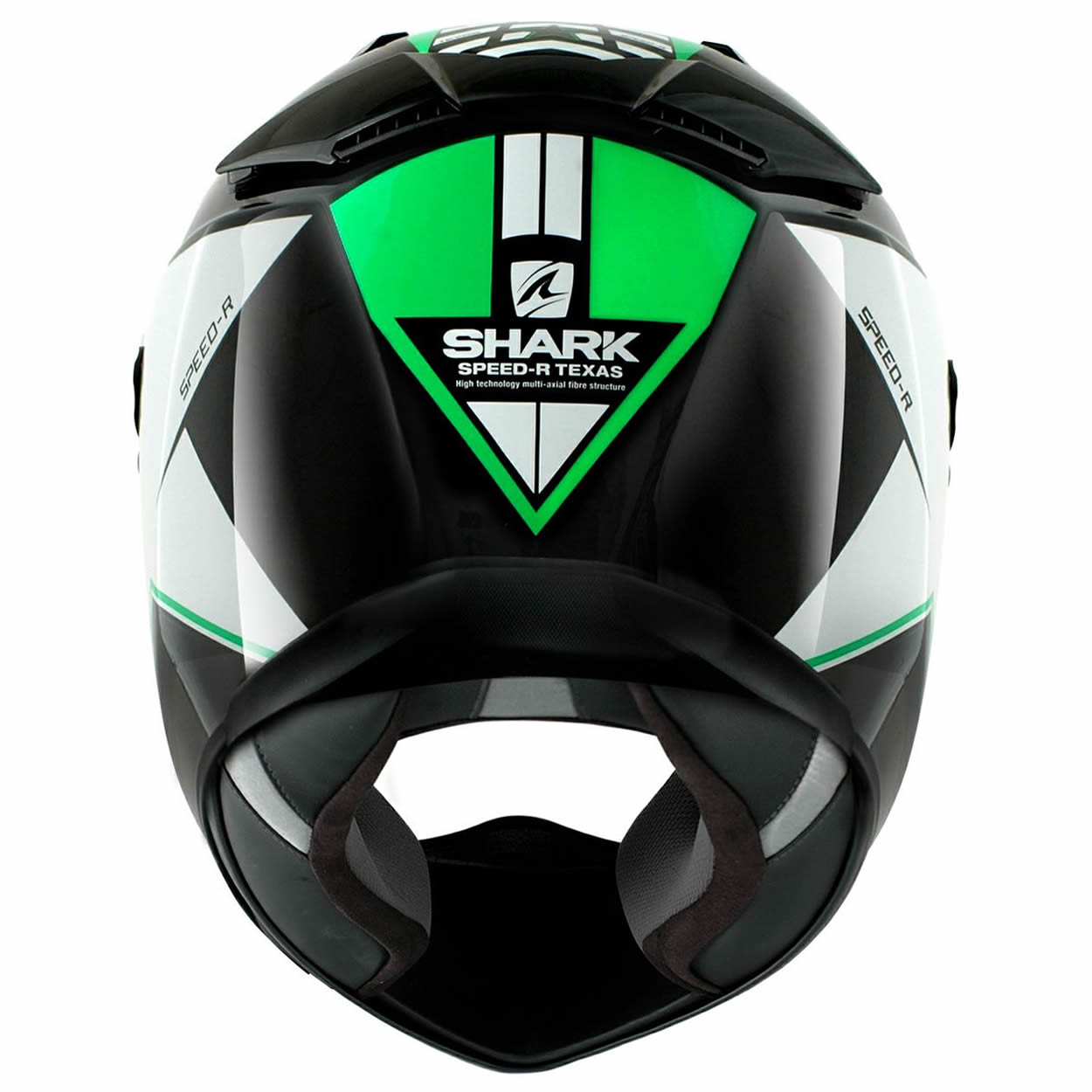 Shark Speed-R Texas Black Green Motorcycle Helmet Track Race Racing ACU ...