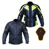 Black Hazard Motorcycle Jacket and Back Protector Insert Thumbnail 1