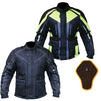 Black Hazard Motorcycle Jacket and Back Protector Insert Thumbnail 3