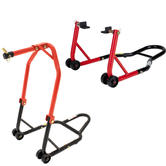 Black Pro Range Front Head Stand & Rear Paddock Stand (B5064 and B5073)